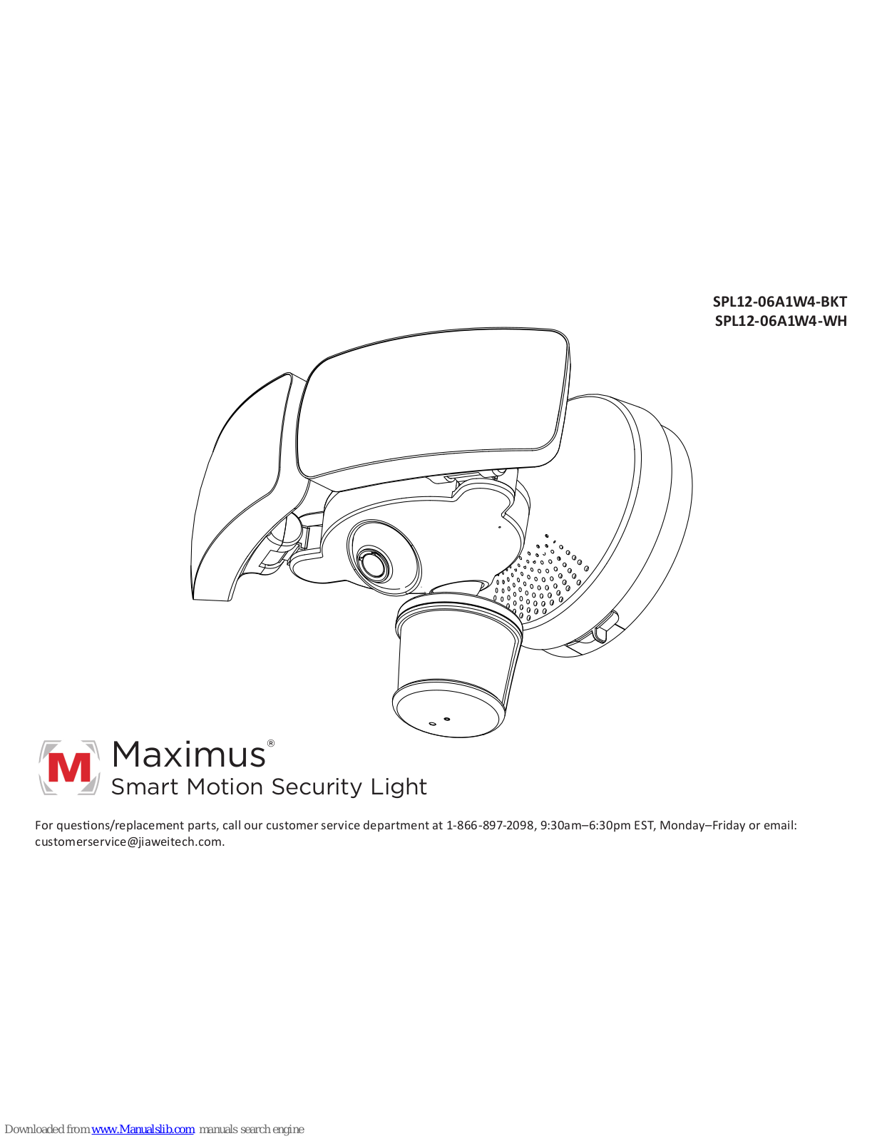 Maximus SPL12-06A1W4-BKT, SPL12-06A1W4-WH User Manual