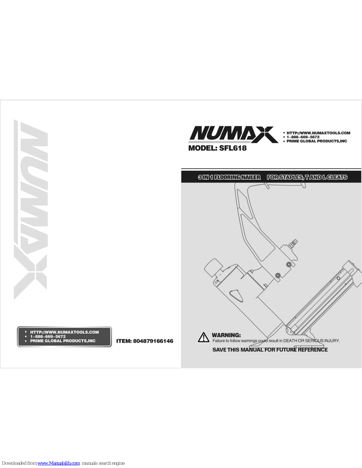 Numaxes sfl618 User Manual - ManualMachine.com