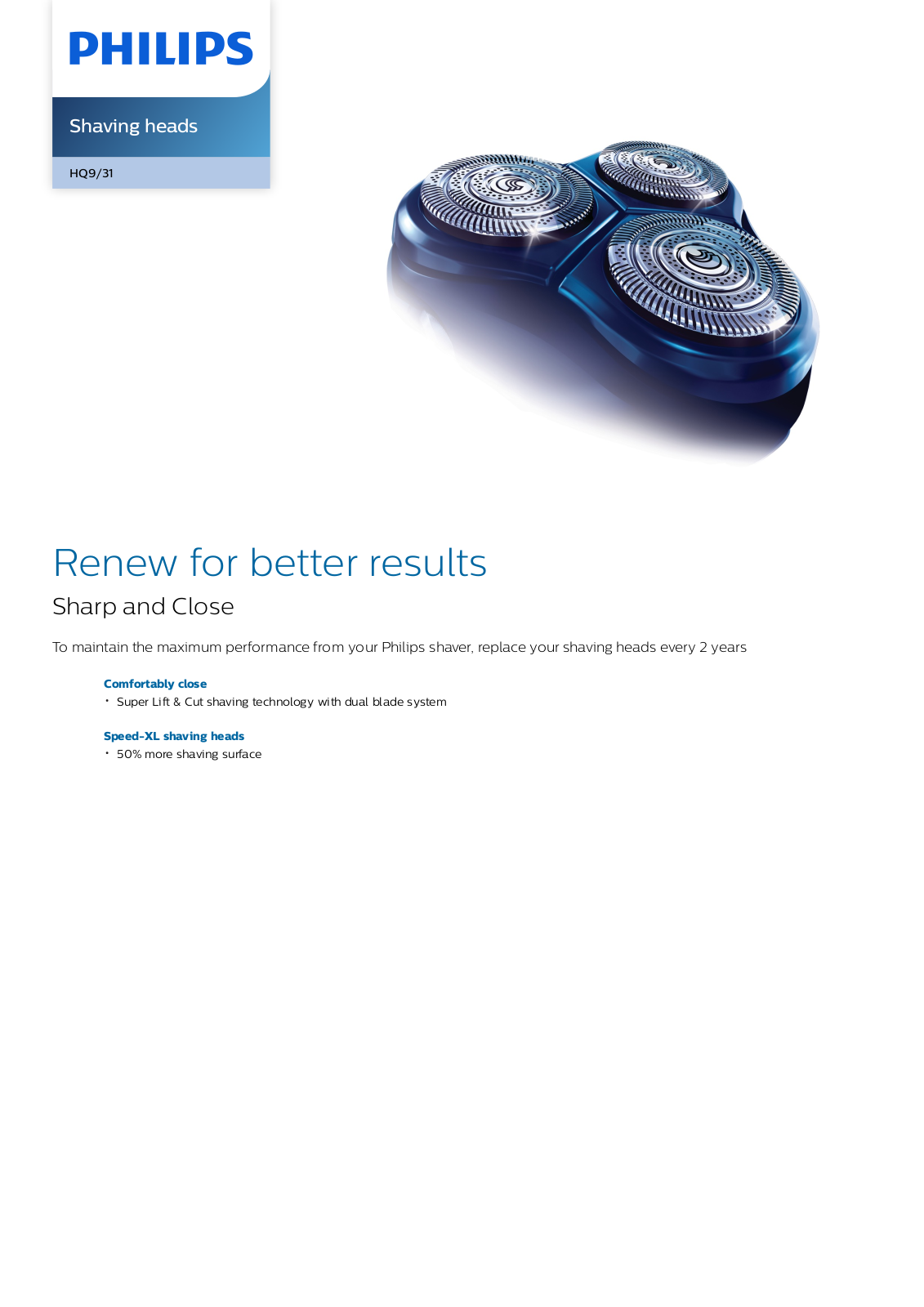 Philips HQ9/31 leaflet - ManualMachine.com