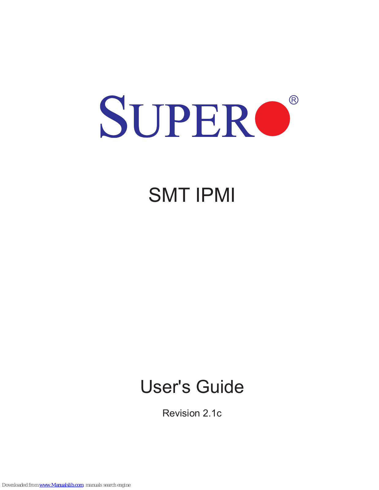 Supero SMT IPMI, Nuvoton WPCM450 User Manual