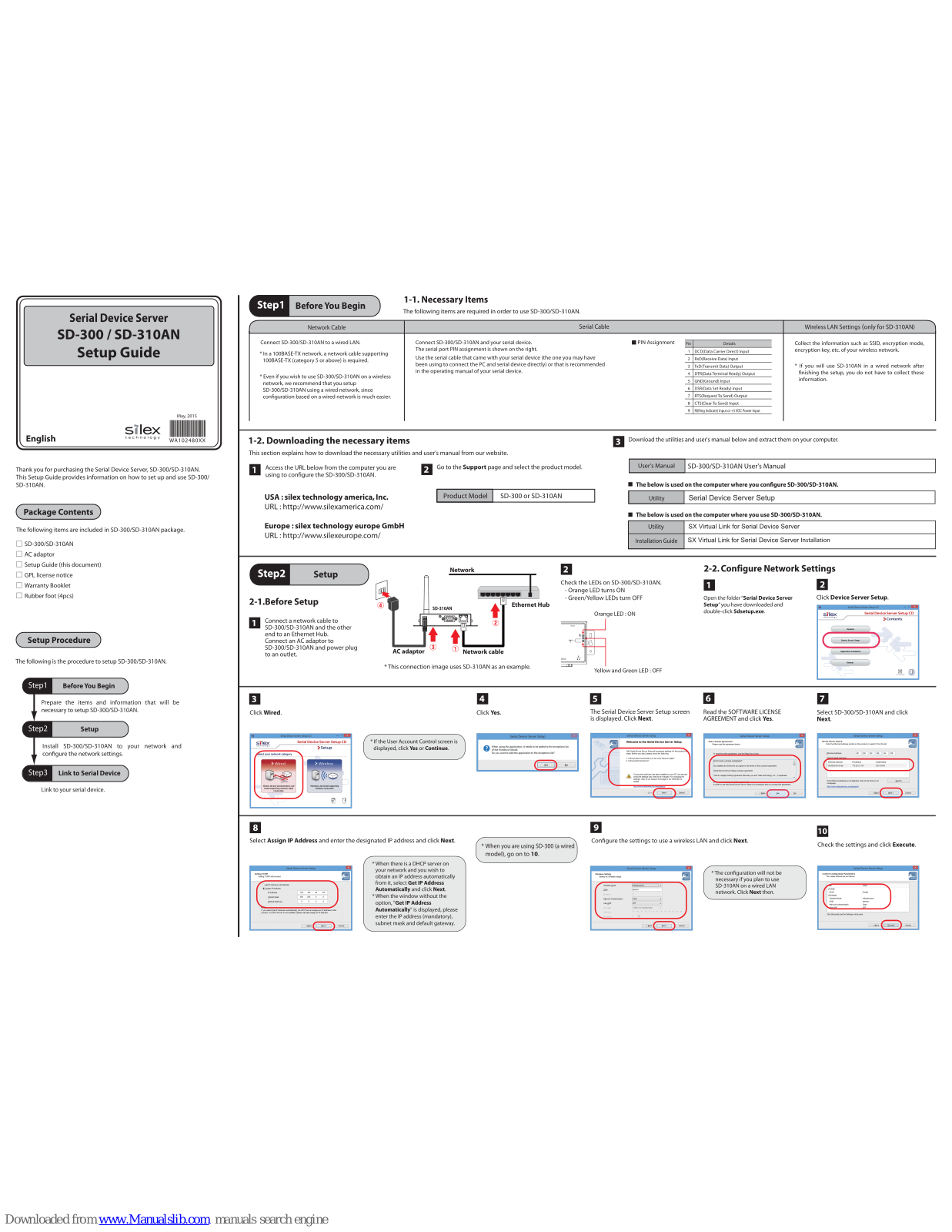 Silex technology SD-300, SD-310AN Setup Manual