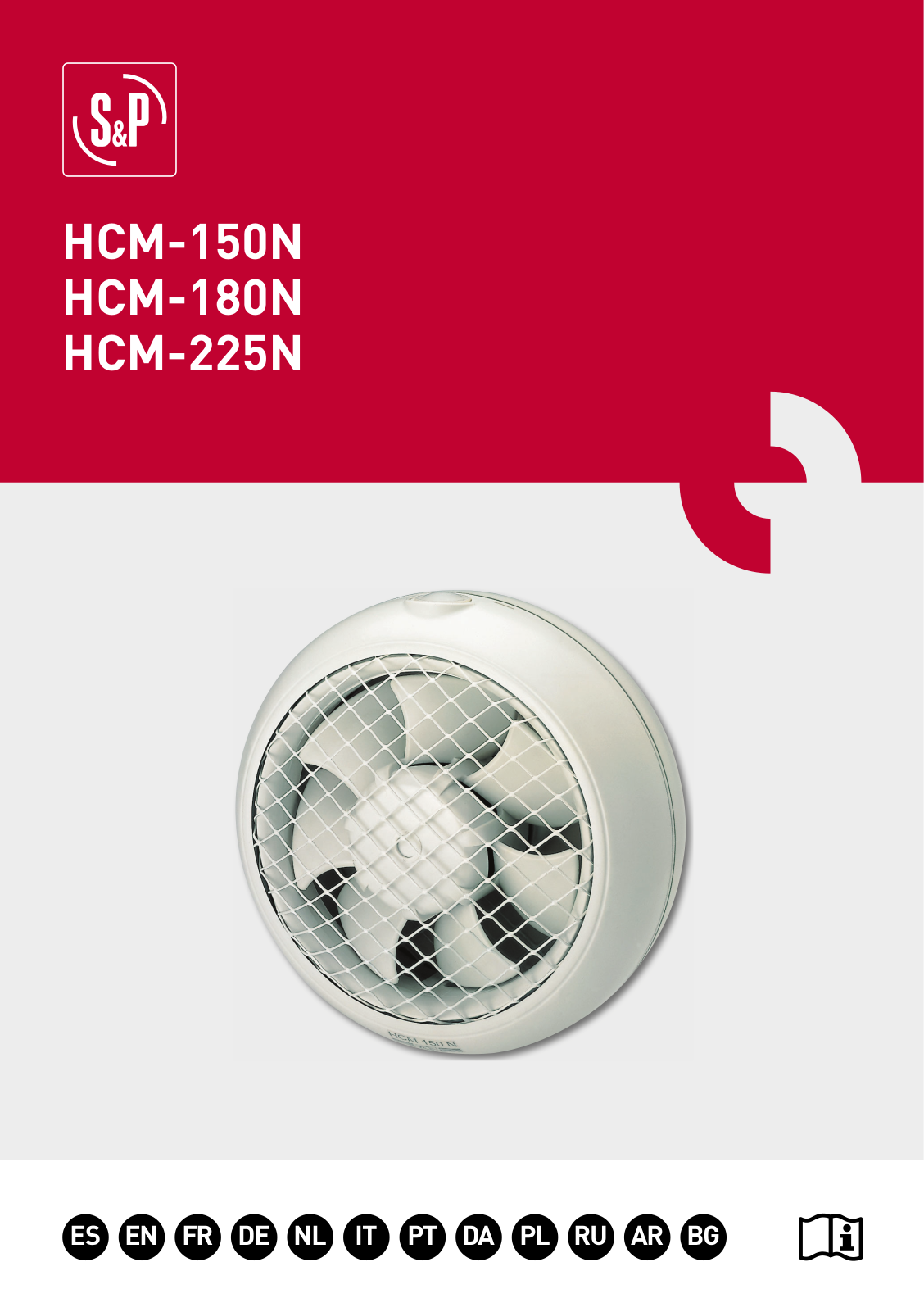 Soler & Palau HCM-150N, HCM-180N, HCM-225N User guide