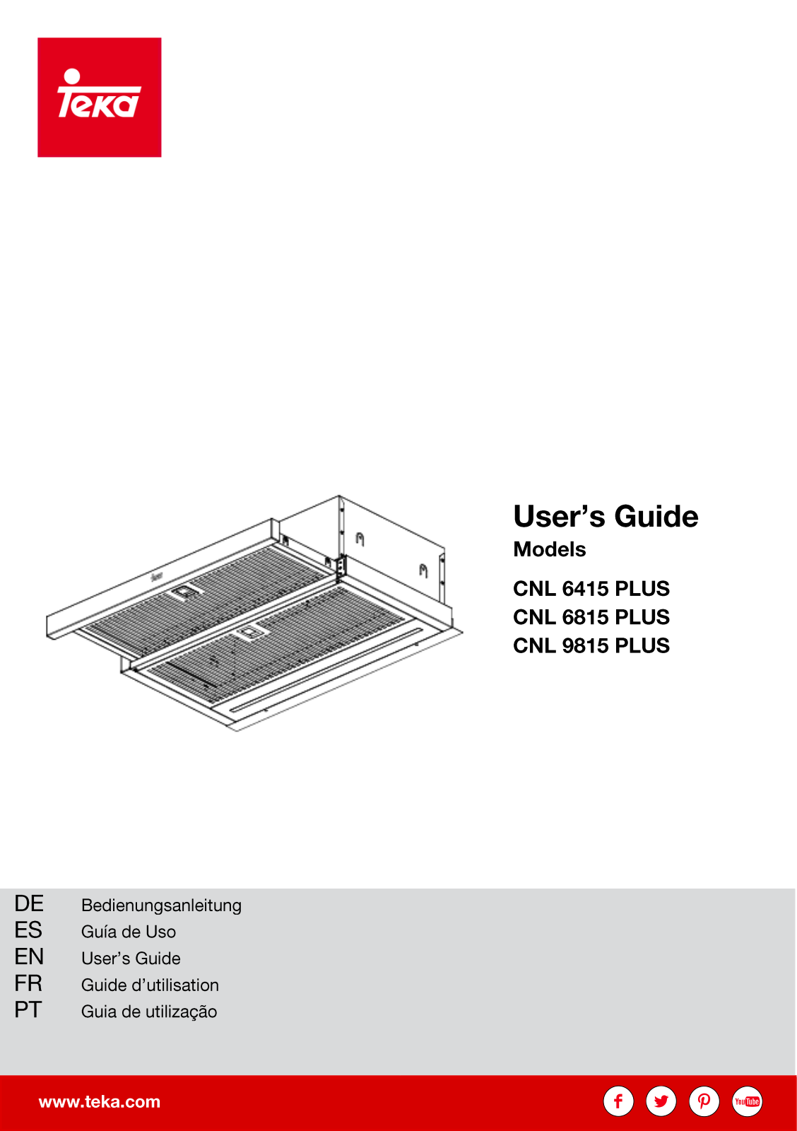 Teka CNL 6415 PLUS, CNL 6815 PLUS, CNL 9815 PLUS, CNL 6400, CNL 9610 User Manual