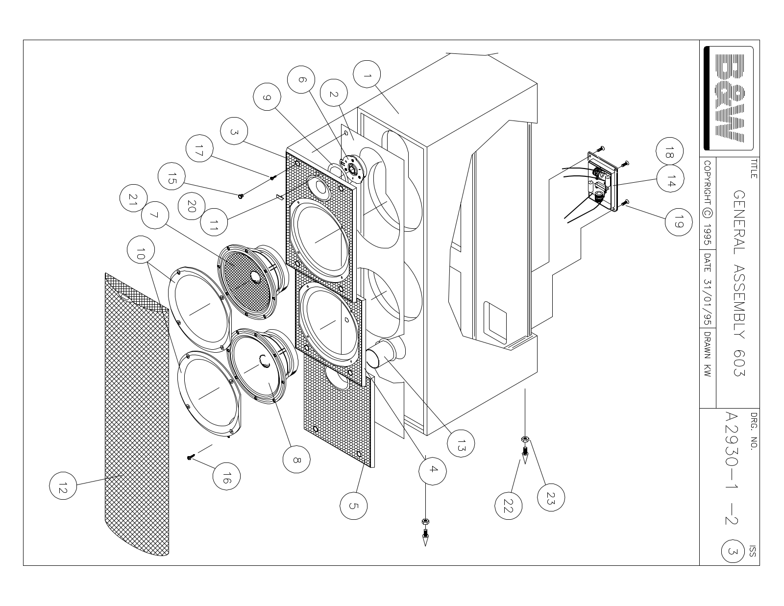 Bowers and Wilkins DM-603 Service manual