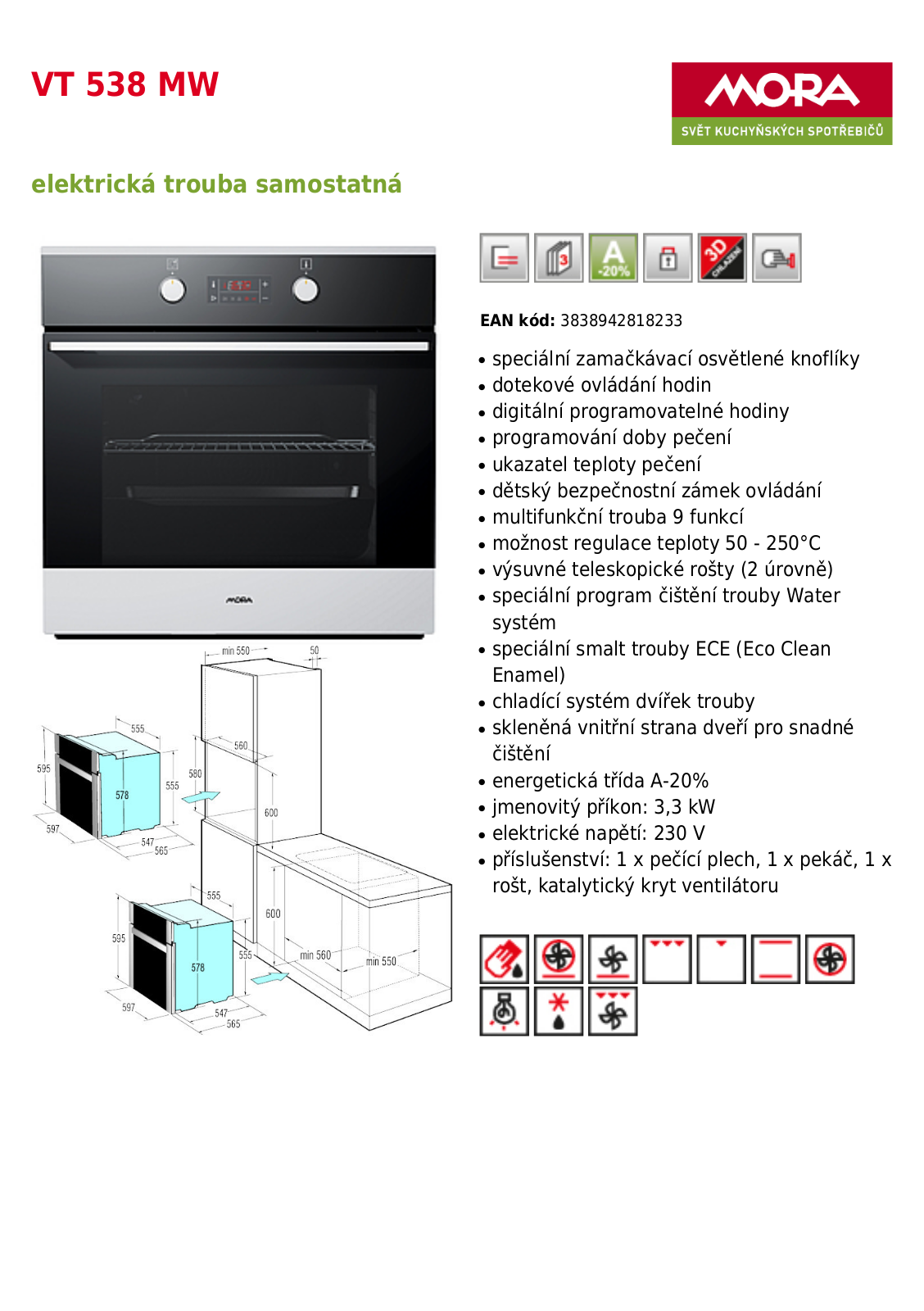 Mora VT 538 MW User Manual