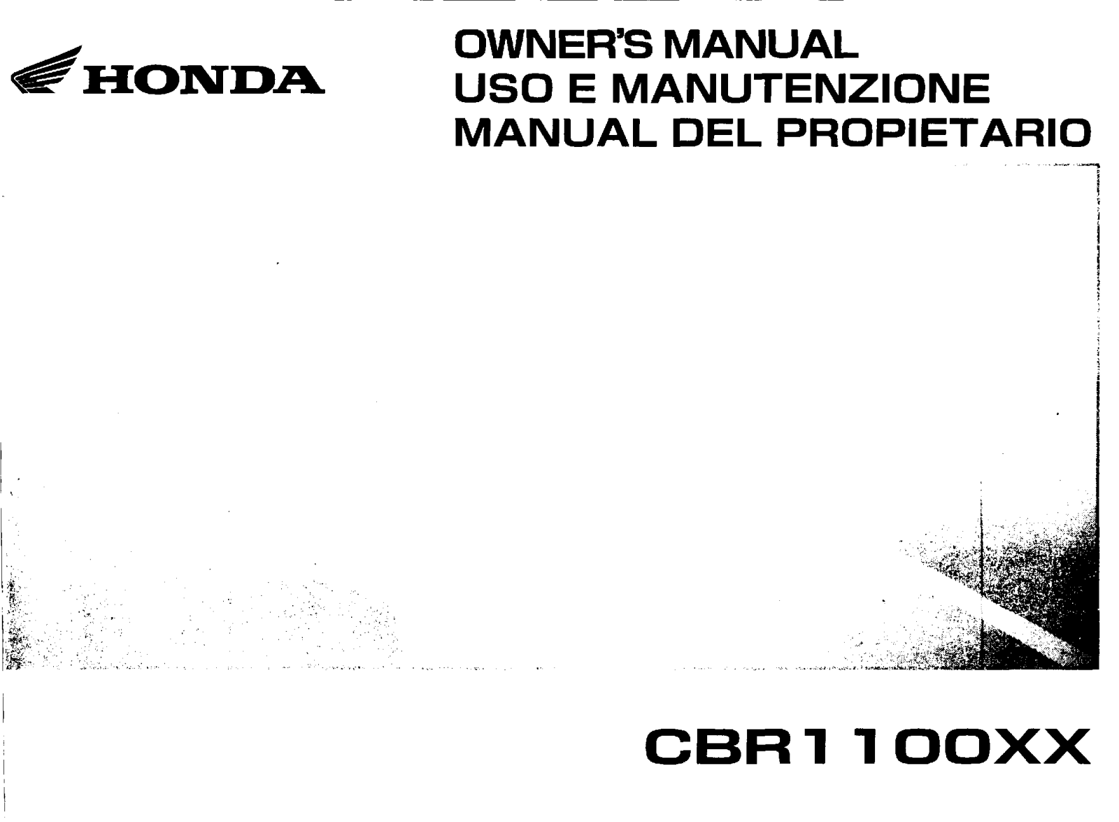 Honda CBR1100XX 2005 Owner's Manual