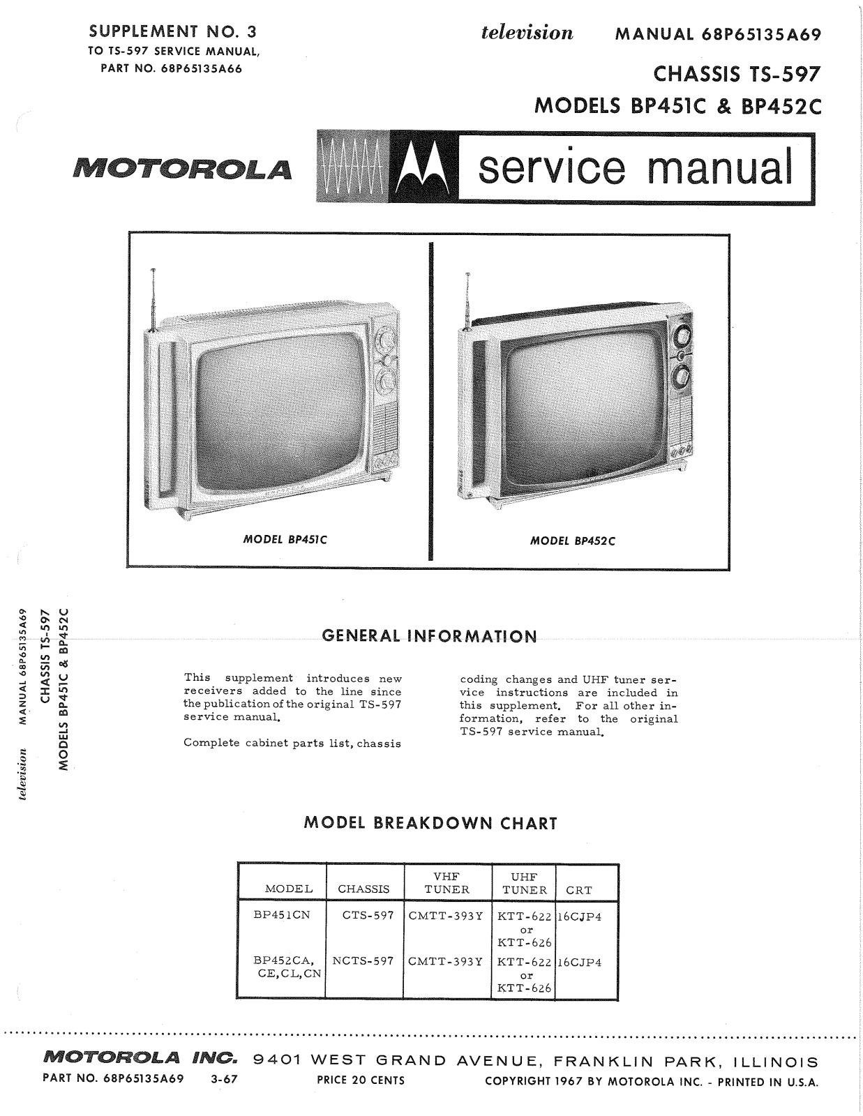 Moth Audio BP-452-C, BP-451-C Service manual