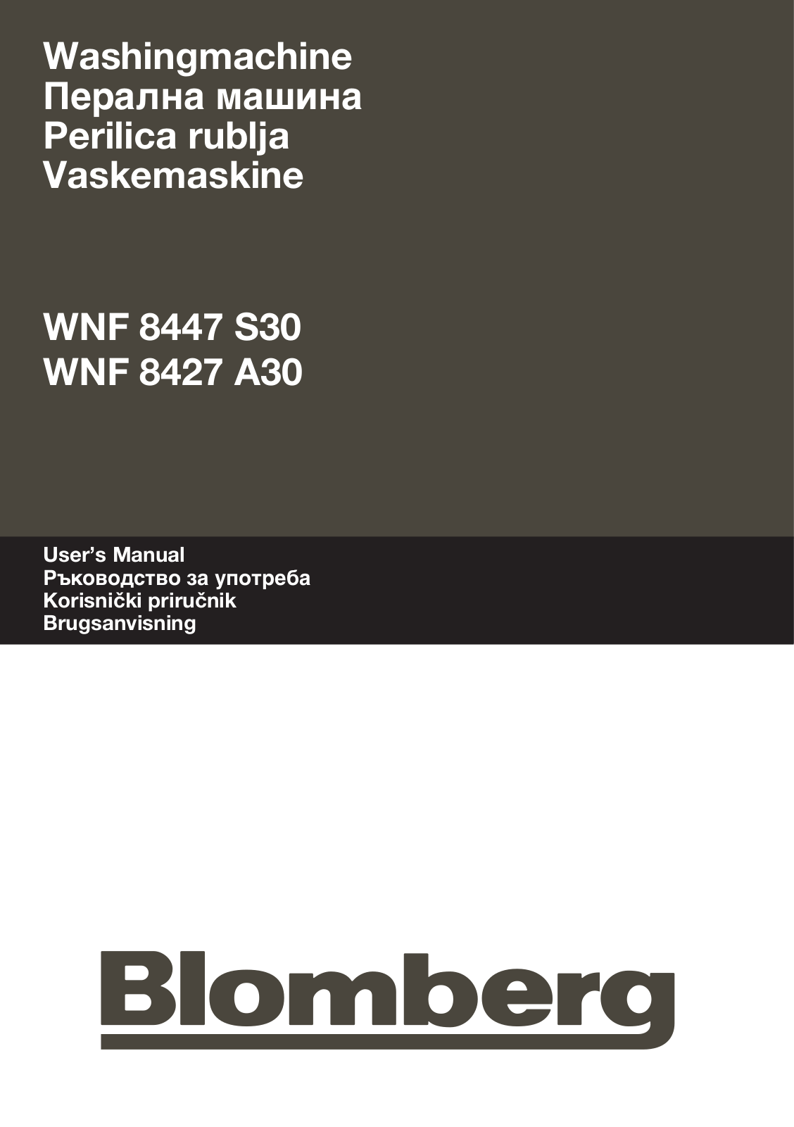 Blomberg WNF 8447 S30, WNF 8427 A30 User manual