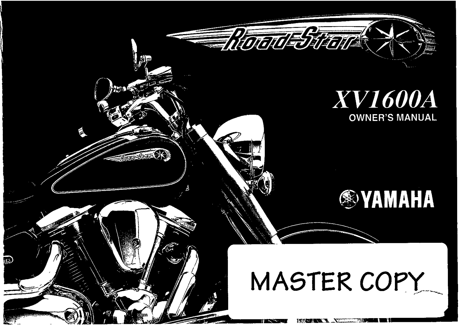 Yamaha XV1600 Master Copy 2001 Owner's manual