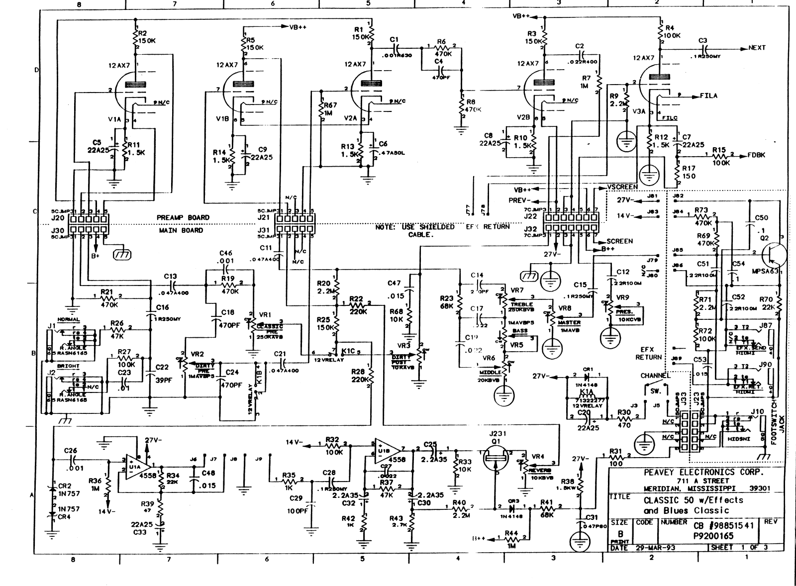 Peavey classic 50 schematic