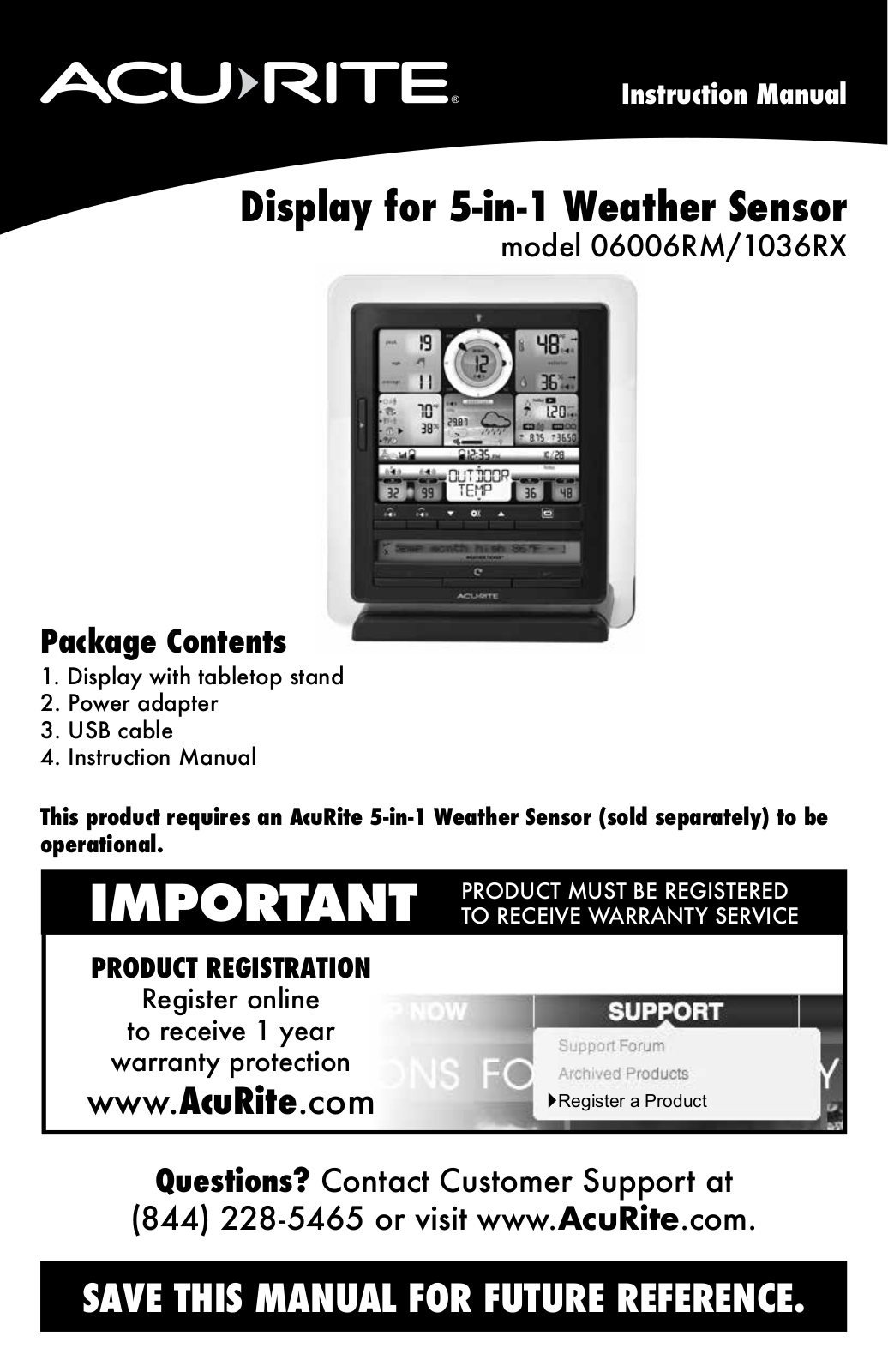 Acurite 06006RM, 1036RX User Manual