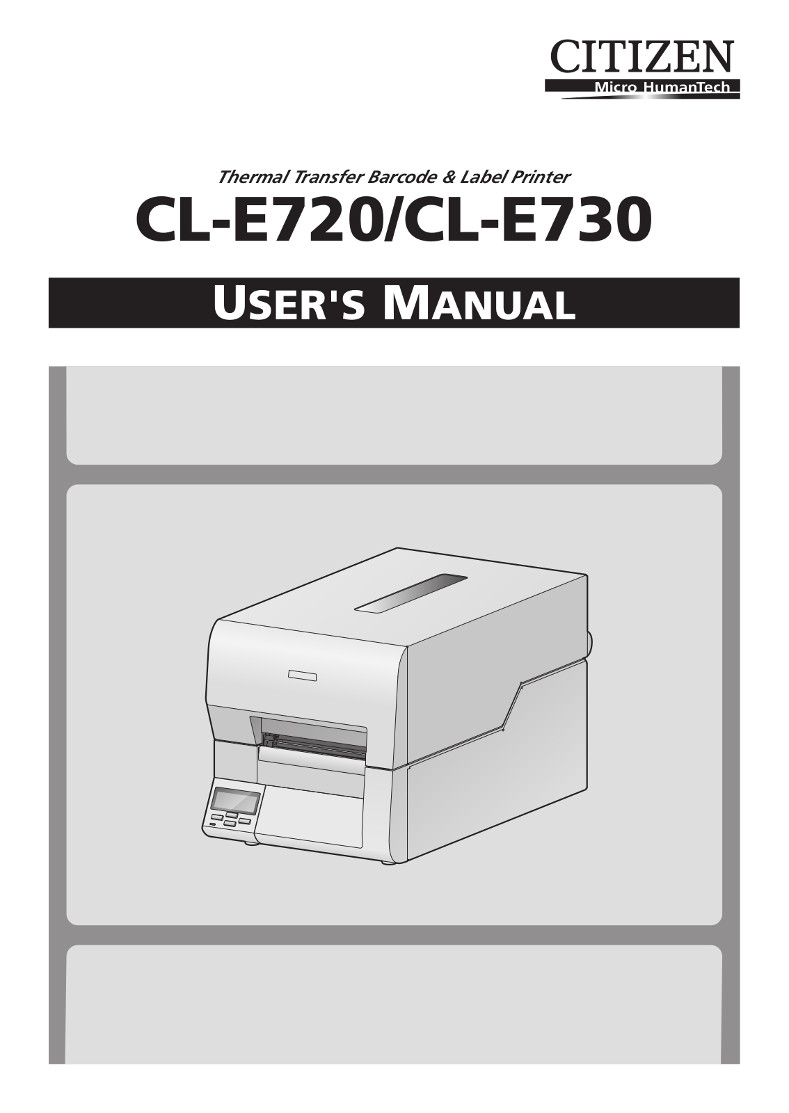 Citizen CL-E720, CL-E730 User Manual