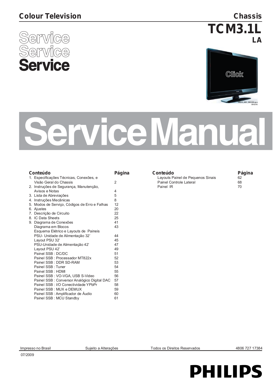 Philips TCM3.1L LA Service Manual