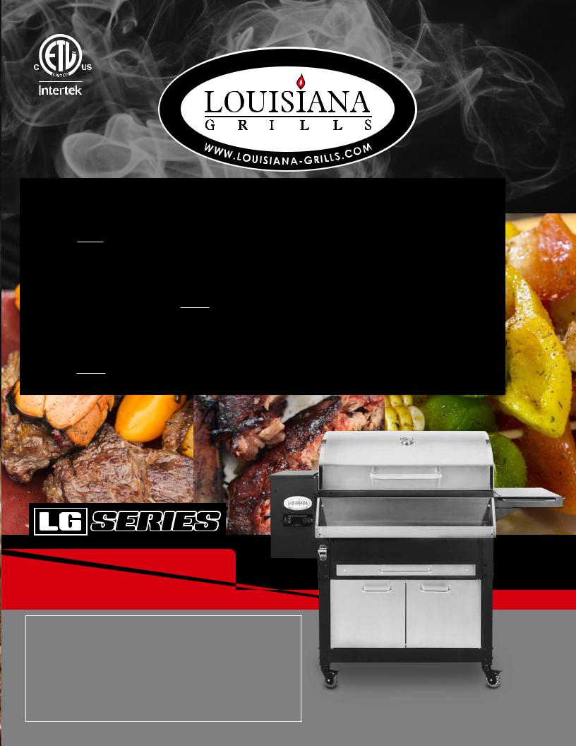 Louisiana Grills LG800ELITE User Manual