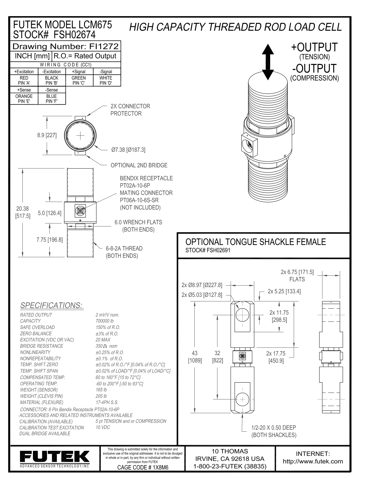 FUTEK LCM675 Service Manual