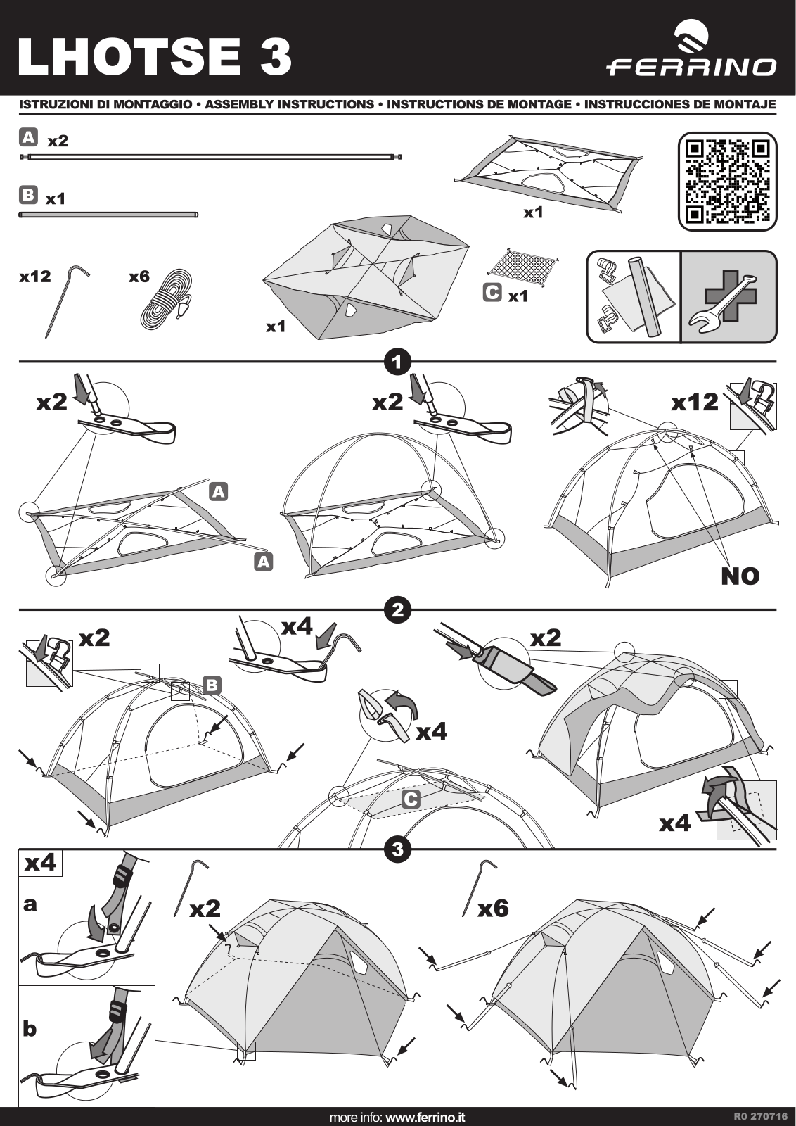 Ferrino Lhotse 3 operation manual