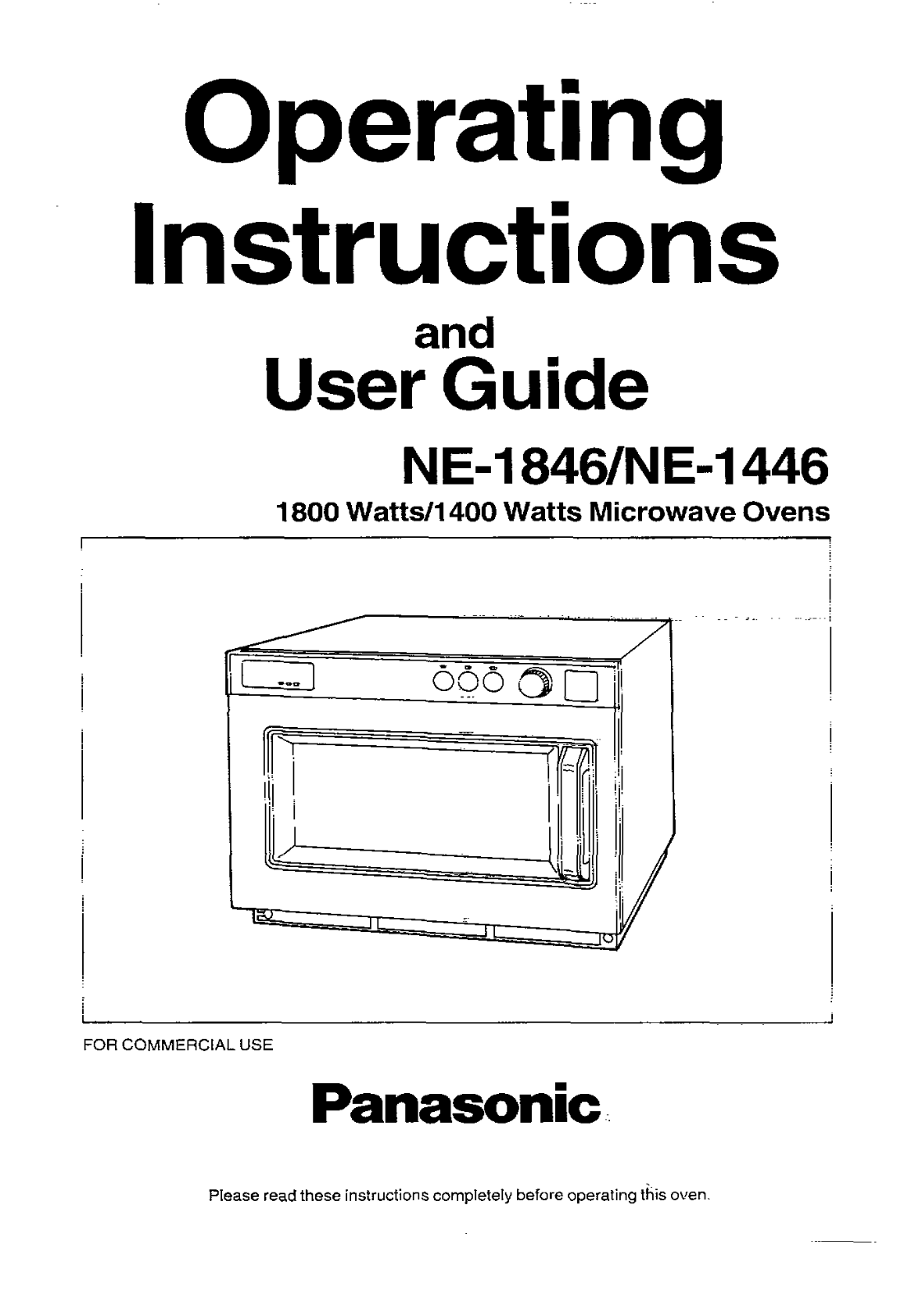 PANASONIC NE1446 User Manual