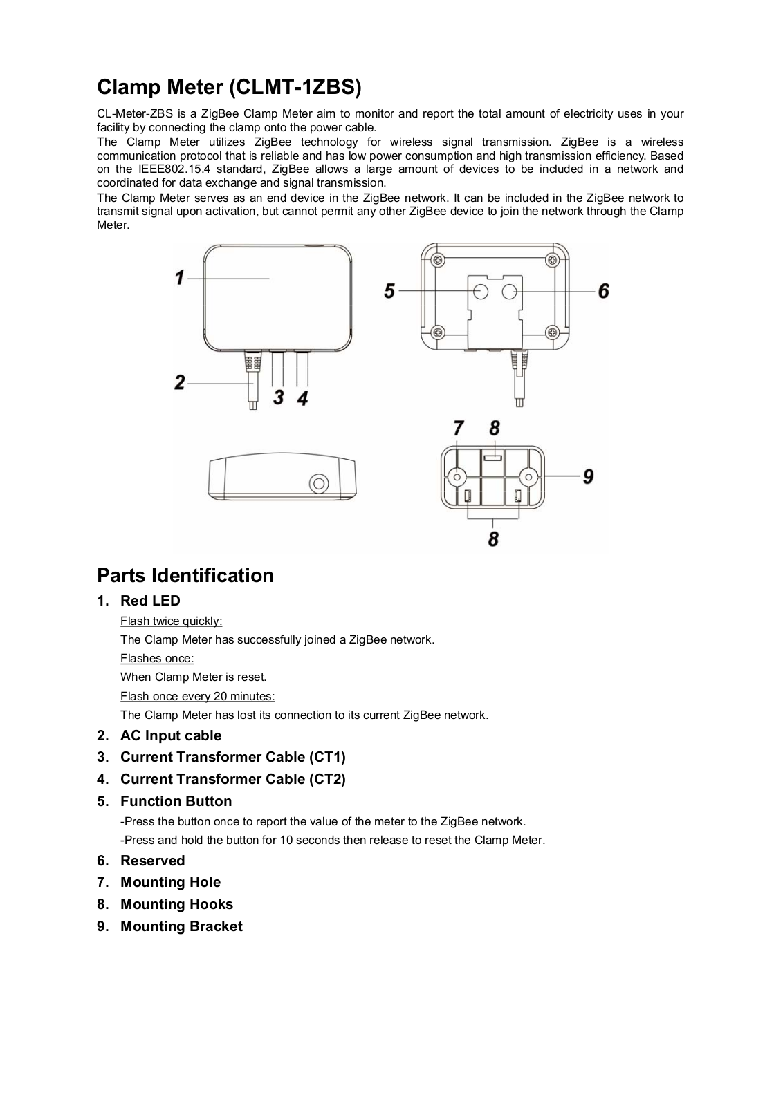 Climax Technology Co CLMTZB Users manual