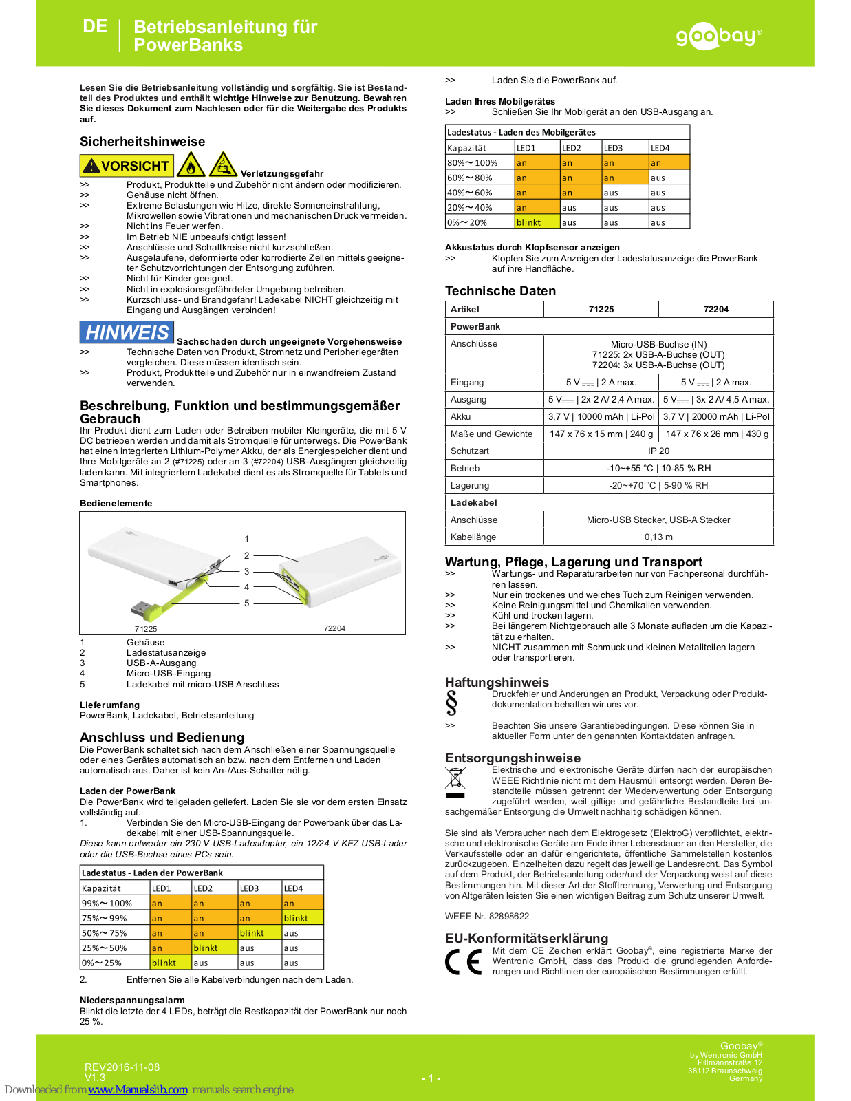 Goobay 72204 User Manual