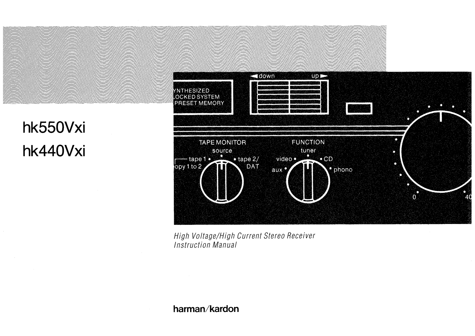 Harman Kardon HK-440-VXI Owners Manual