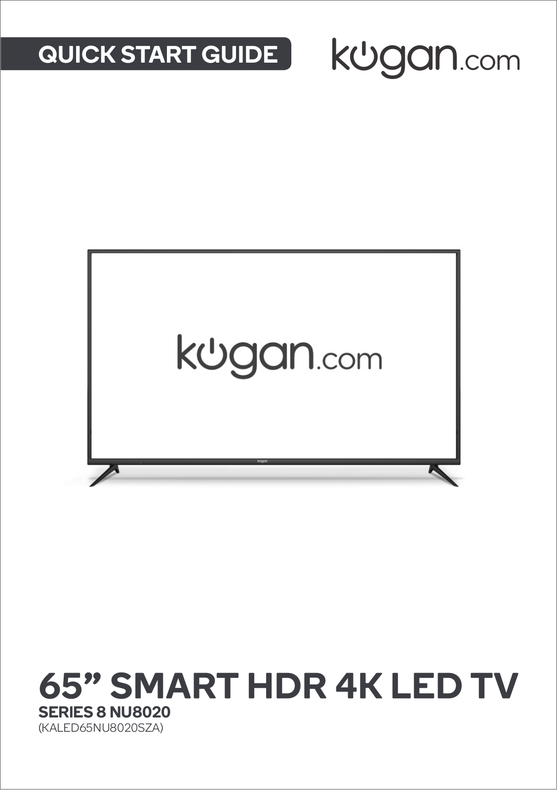 Kogan NU802 Quick Start Guide