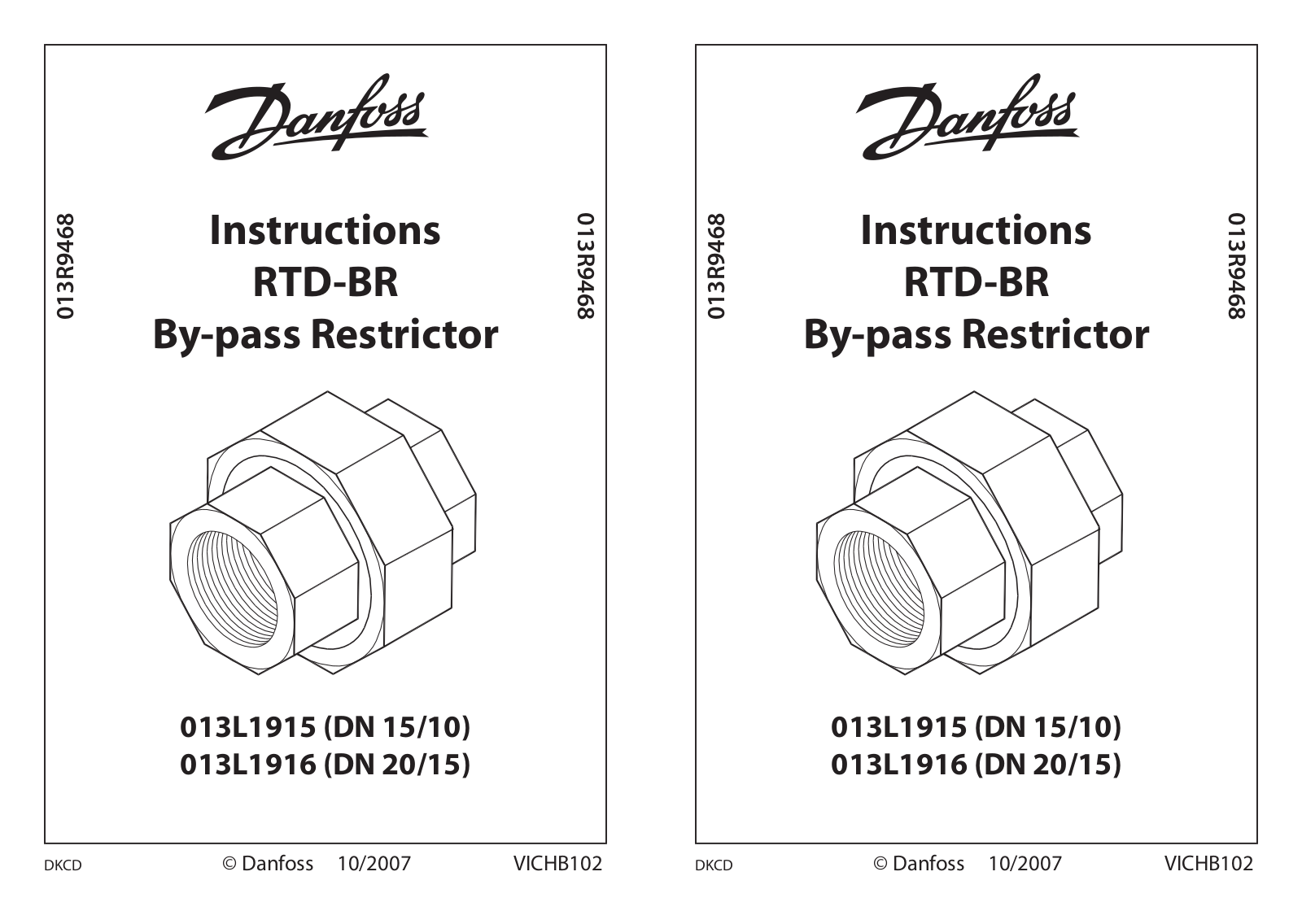 Danfoss RTD-BR Installation guide