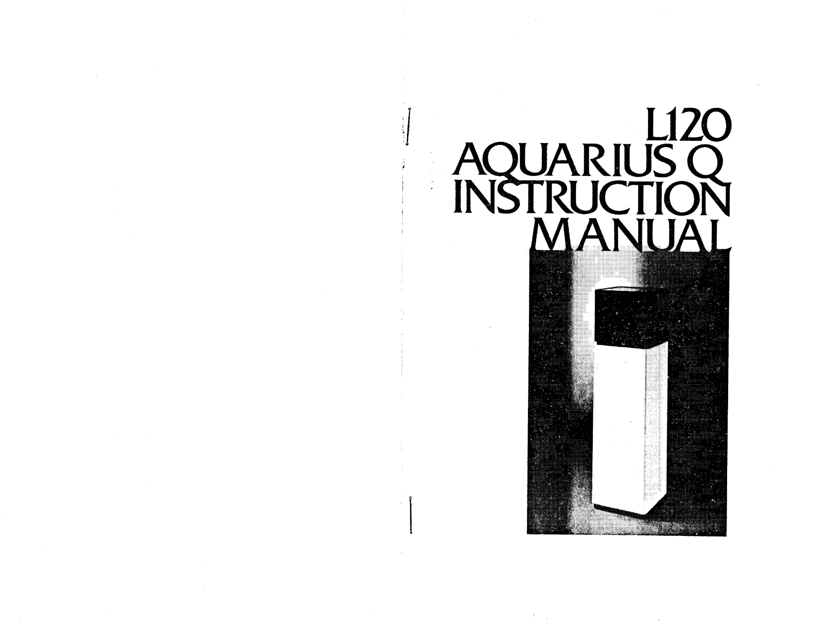 Jbl L120, L120 AQUARIUS Q User Manual
