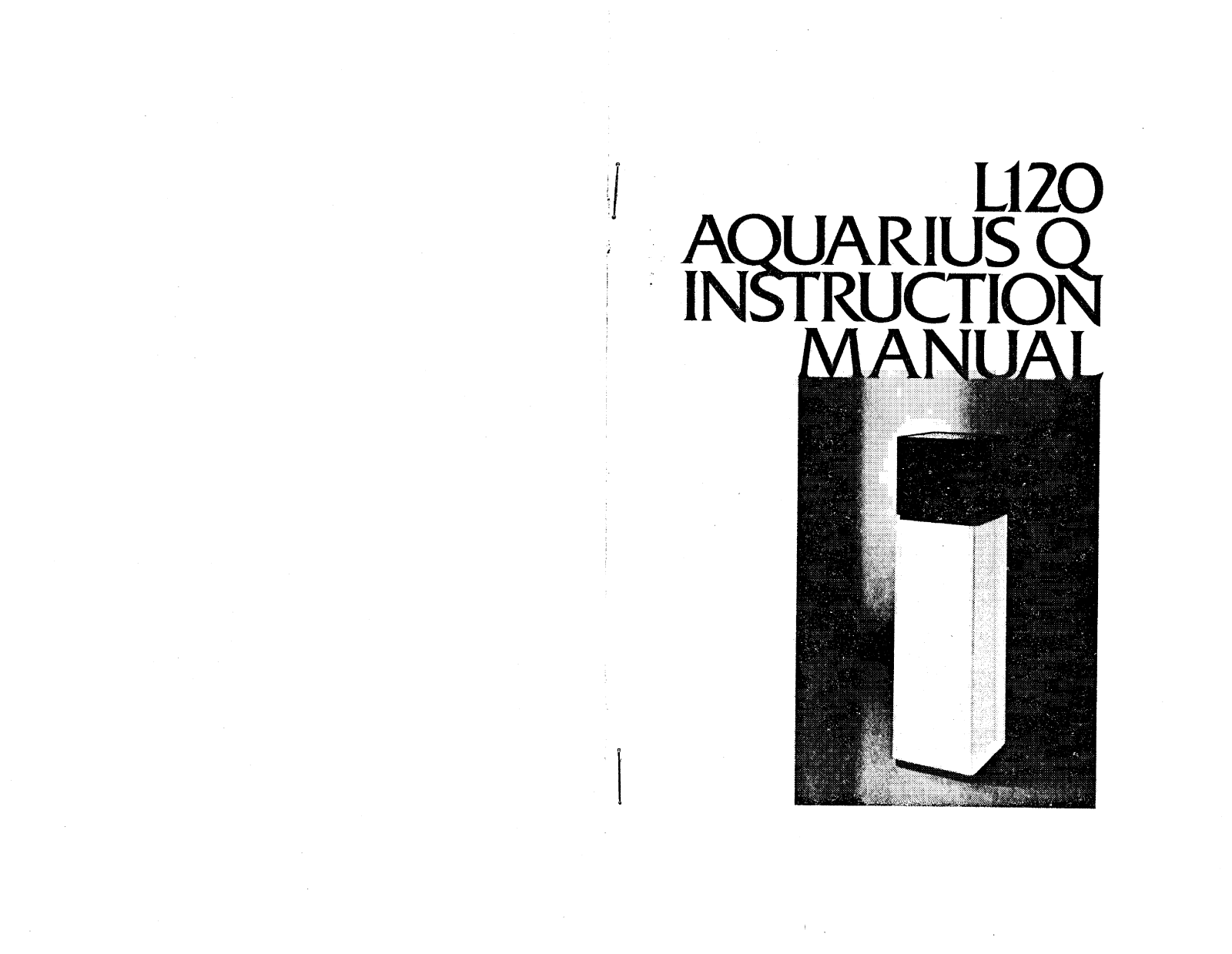 JBL L120, L120 AQUARIUS Q User Manual