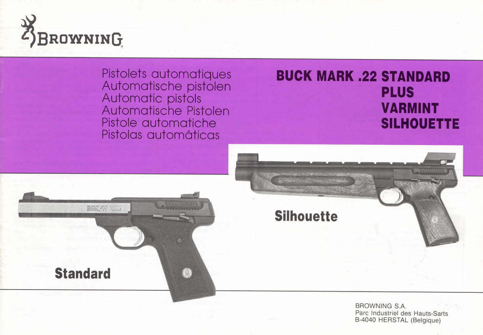 BROWNING BUCK MARK 22 User Manual