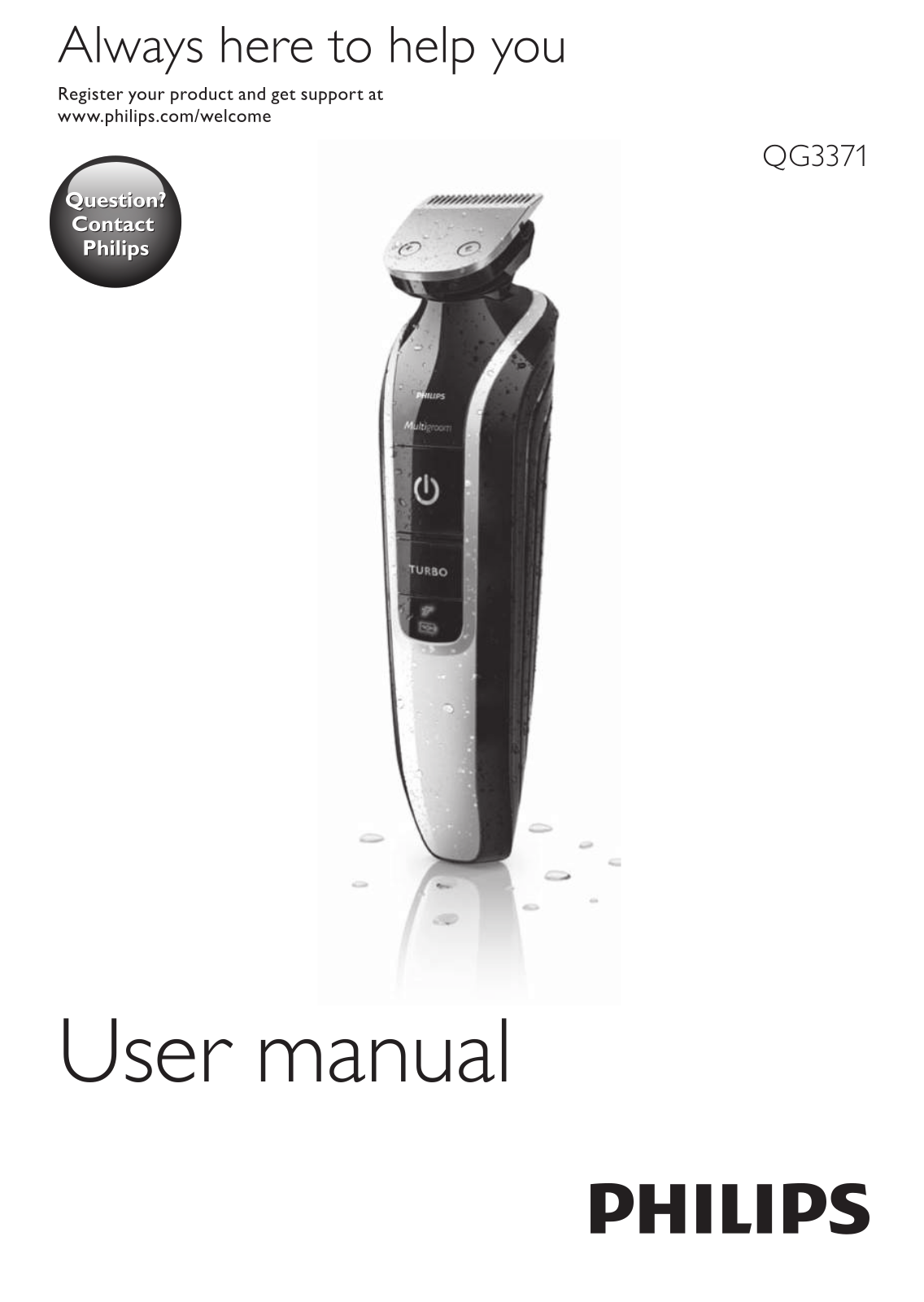 Philips QG3371 User Manual