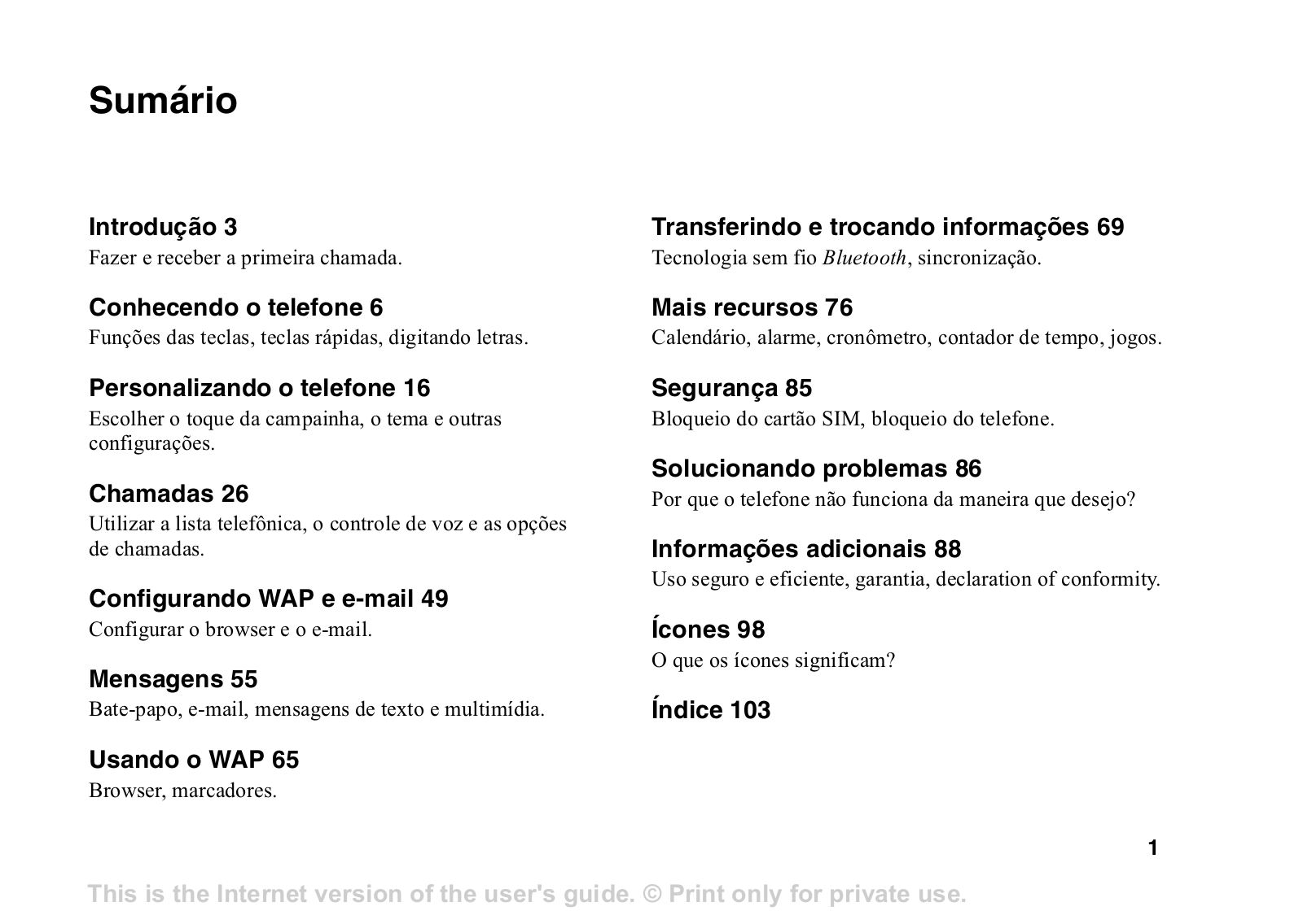 Sony ericsson T68I User Manual