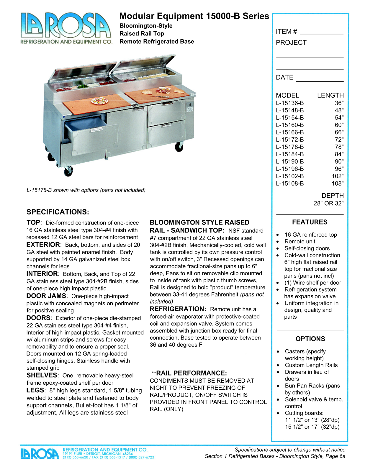 Larosa L-15102-B User Manual