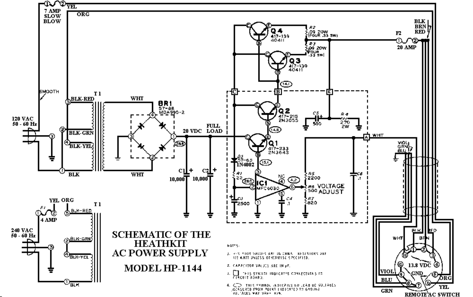 Heath Company HP-1144 Schematic