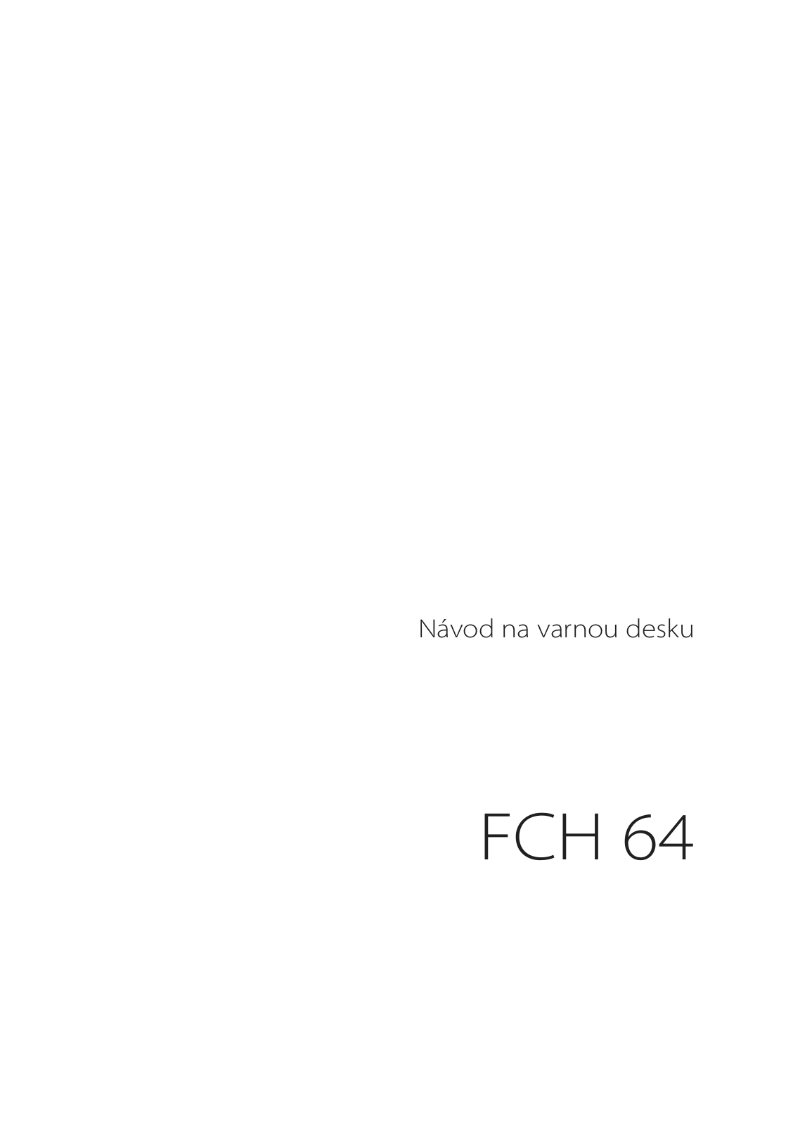 Faber FCH 64 User Manual