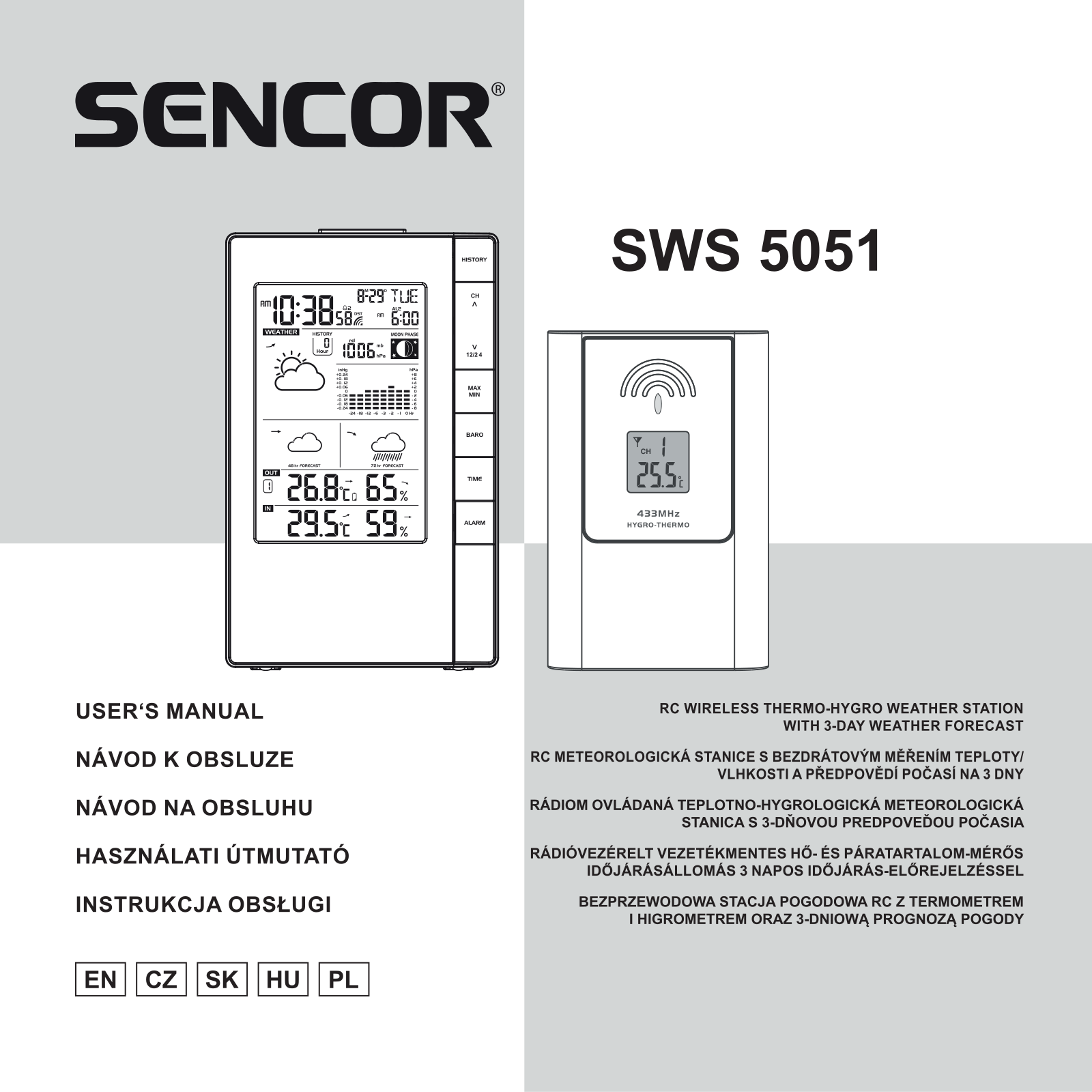 Sencor SWS 5051 User Manual