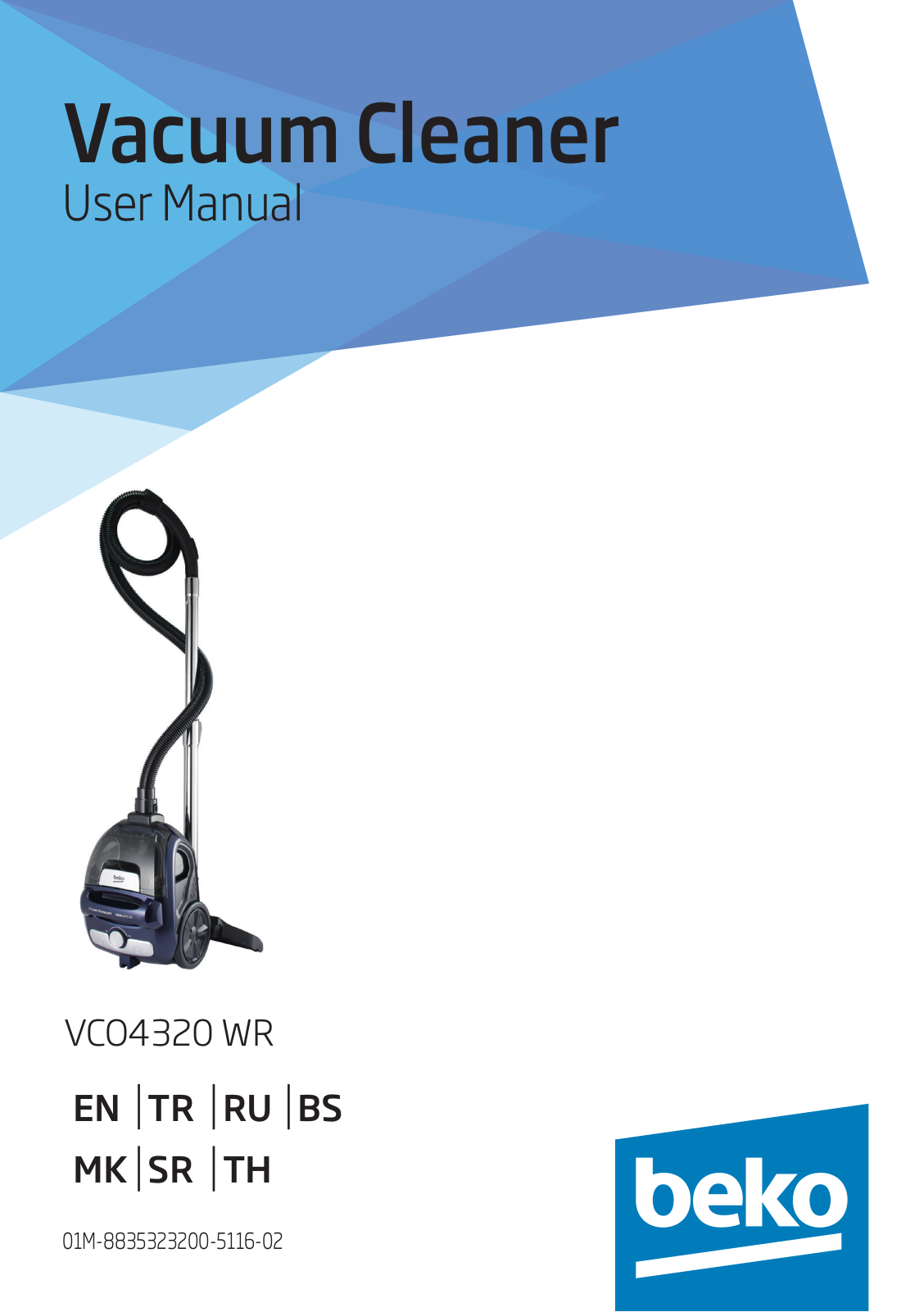 Beko VCO 4320 WR User manual