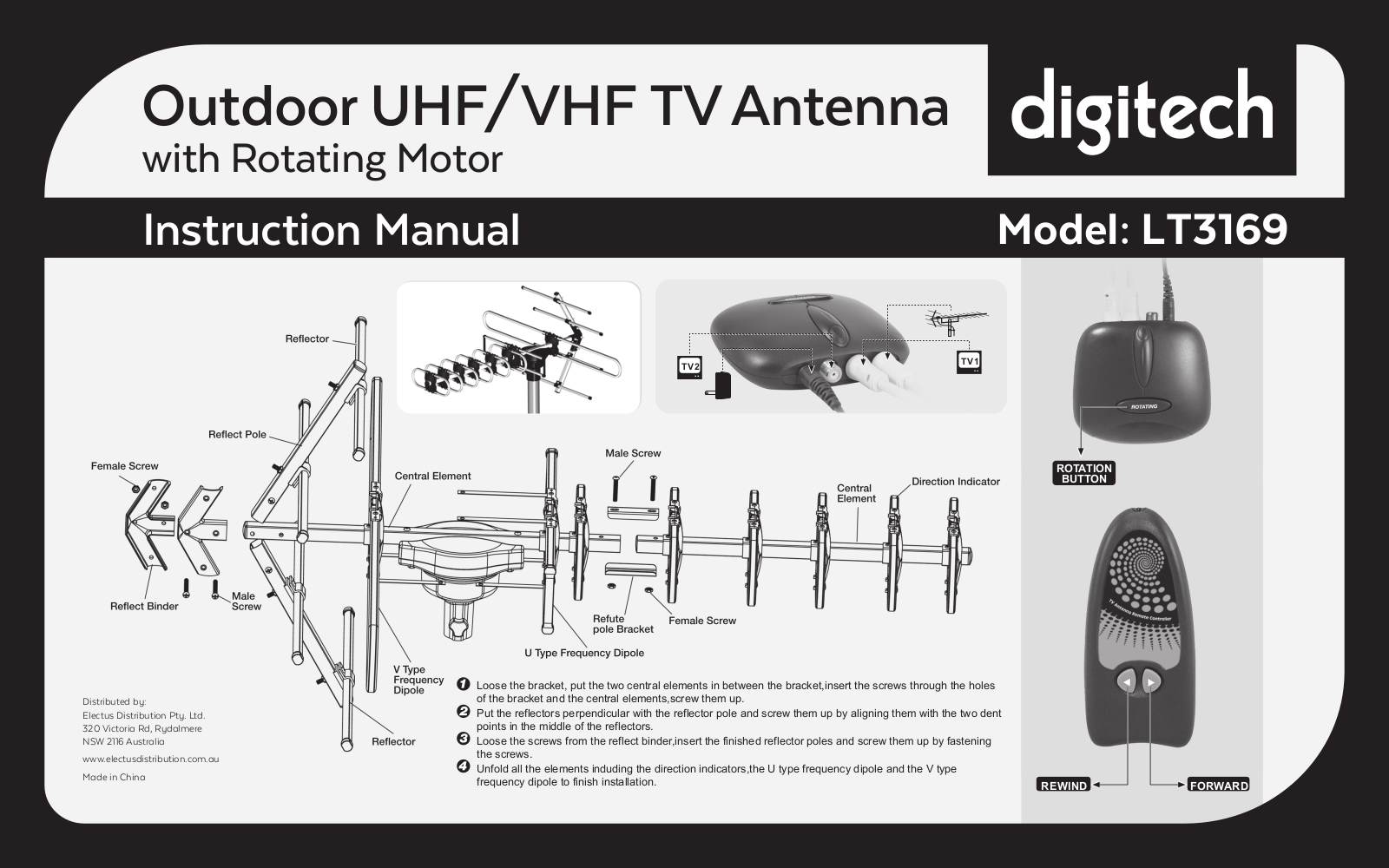 Digitech LT3169 Instruction Manual - ManualMachine.com