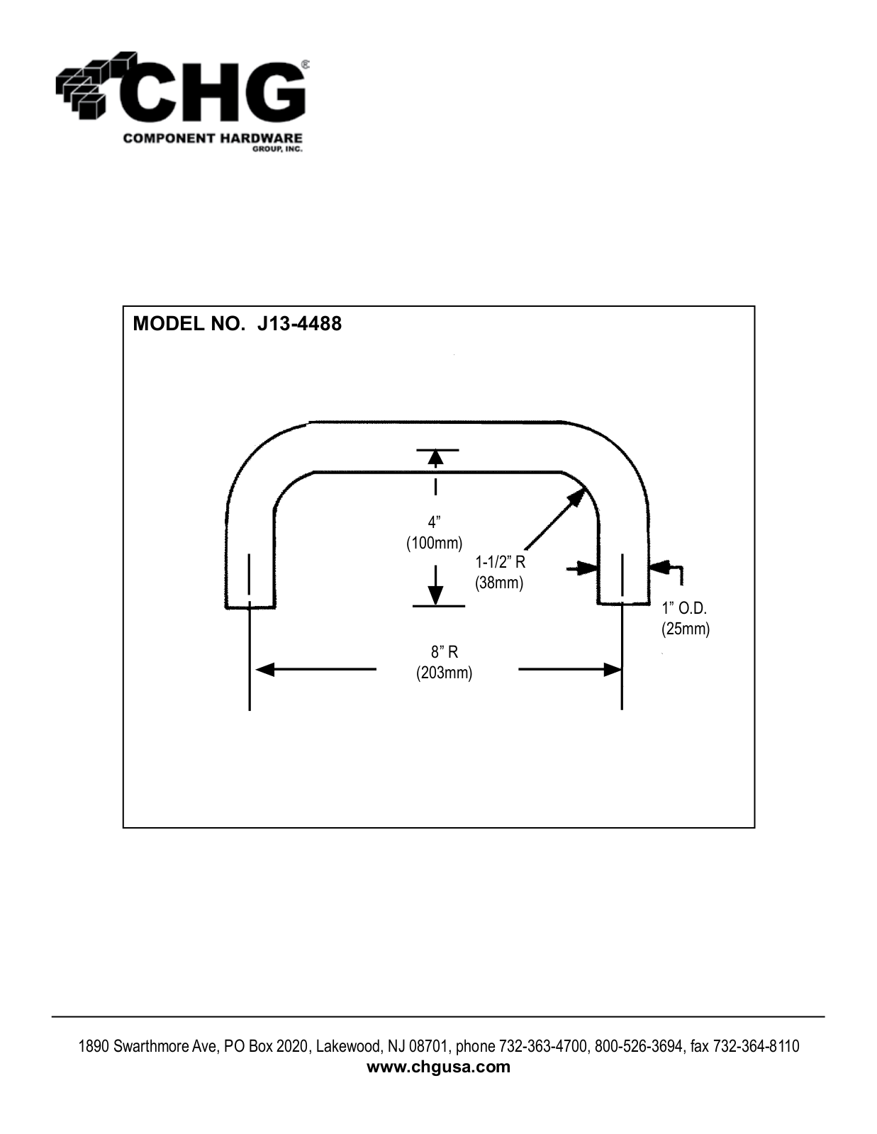 Component Hardware J13-4488 User Manual