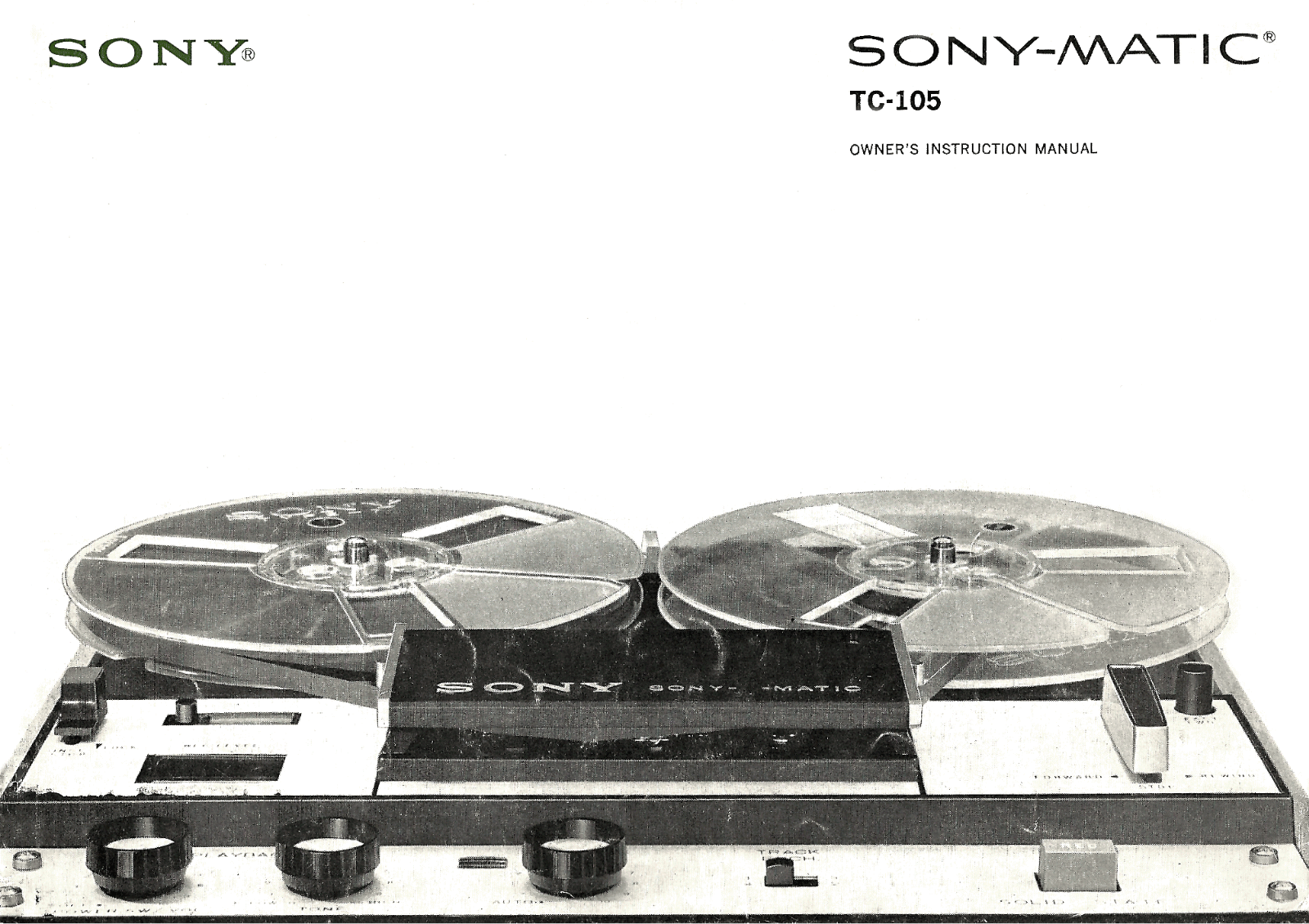 Sony TC-105 Owners Manual