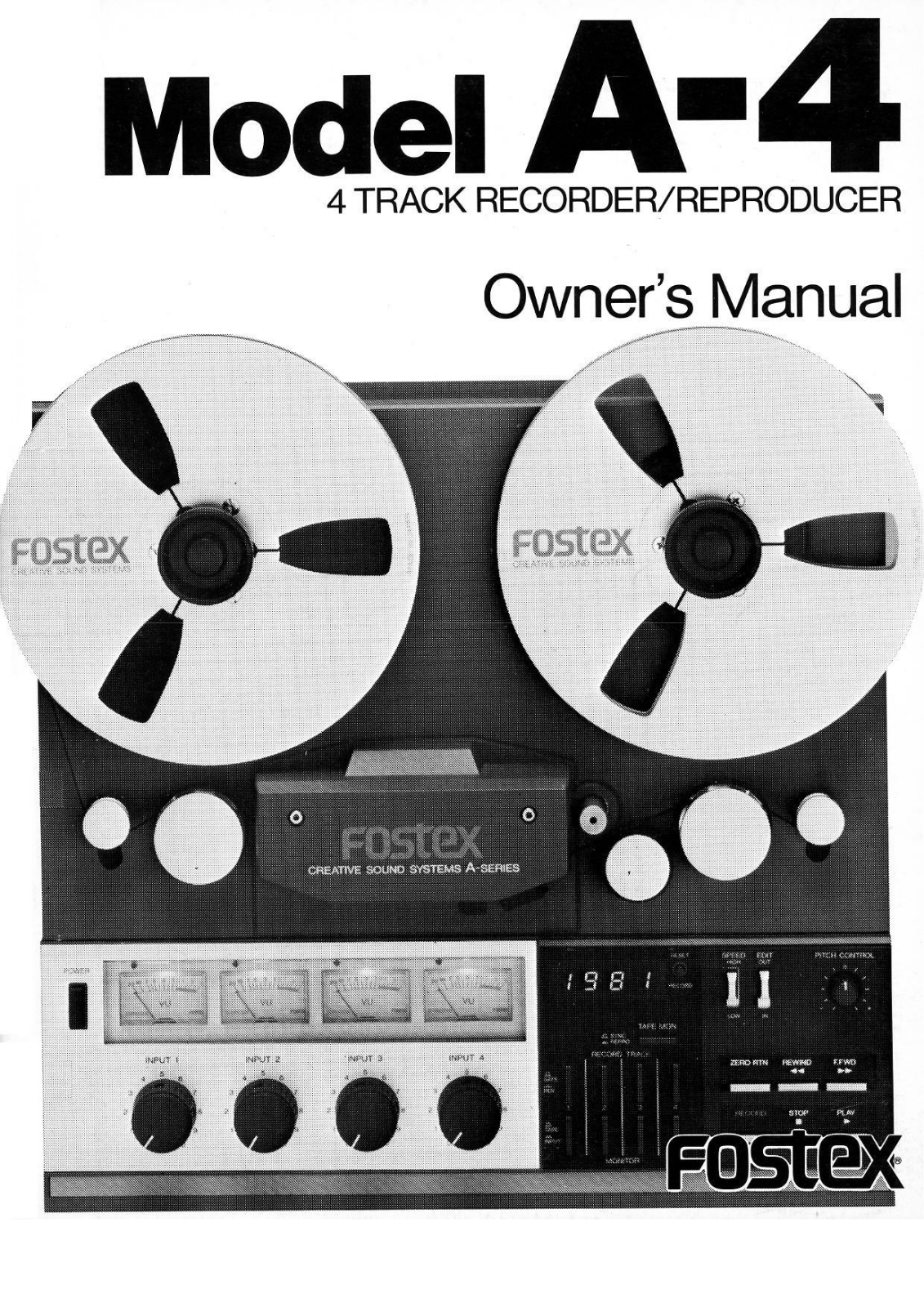 Fostex A-4 Owners Manual