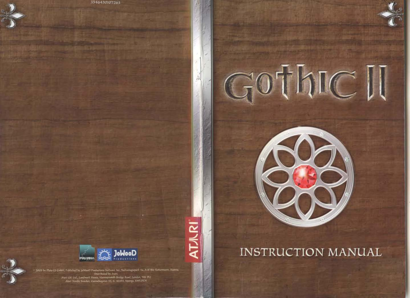 Games PC GOTHIC II User Manual