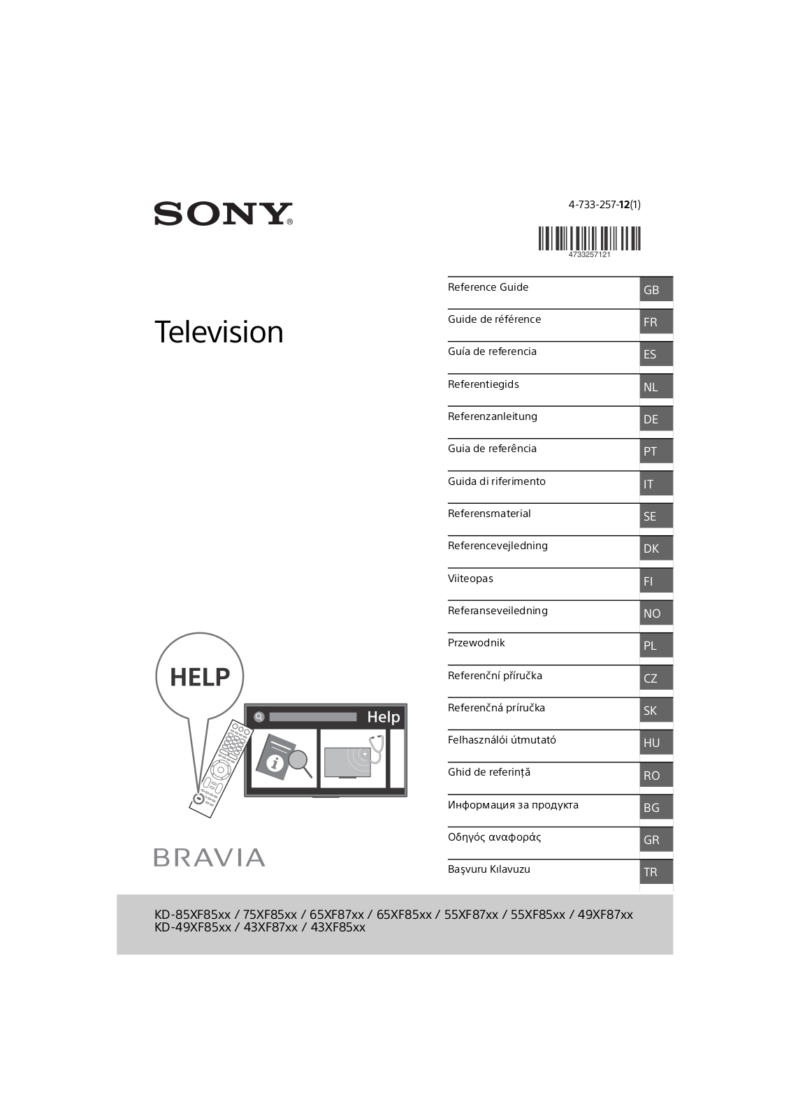 Sony KD-49XF8505 User guide - ManualMachine.com