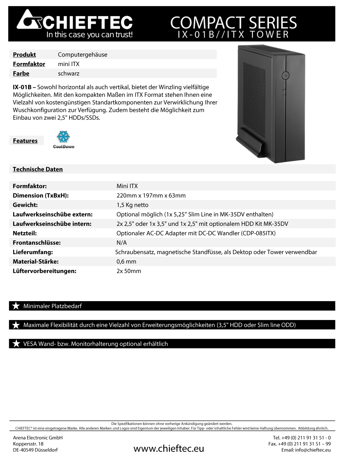 Chieftec IX-01B User Manual