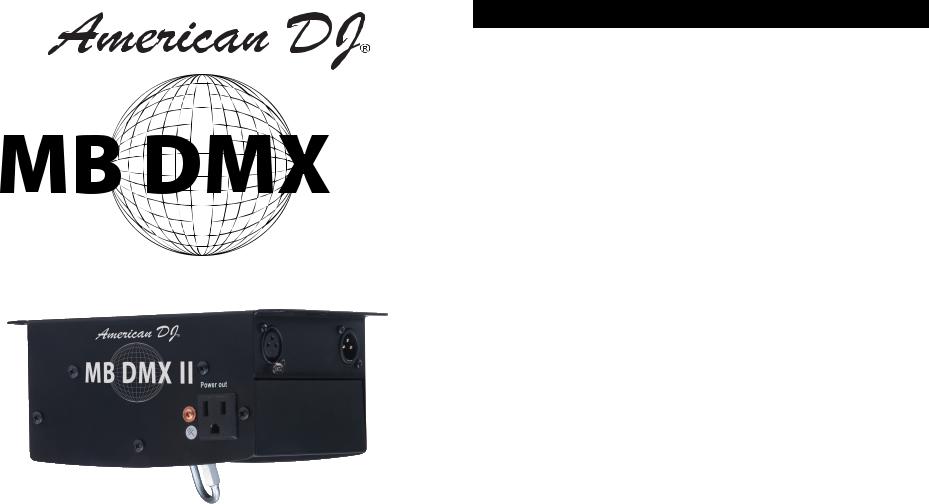 American DJ MB DMX II User Manual