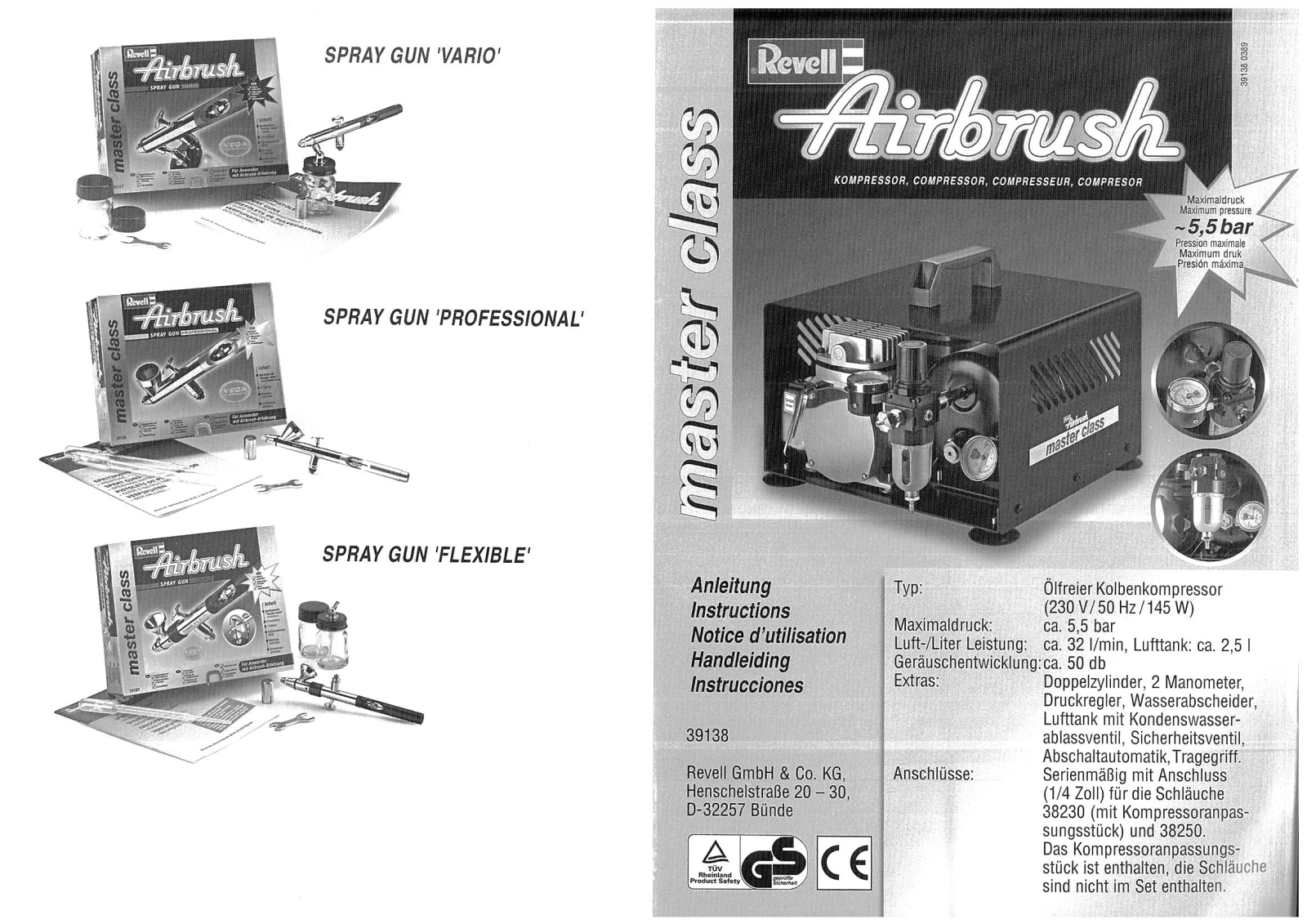 Revell 39138 User guide