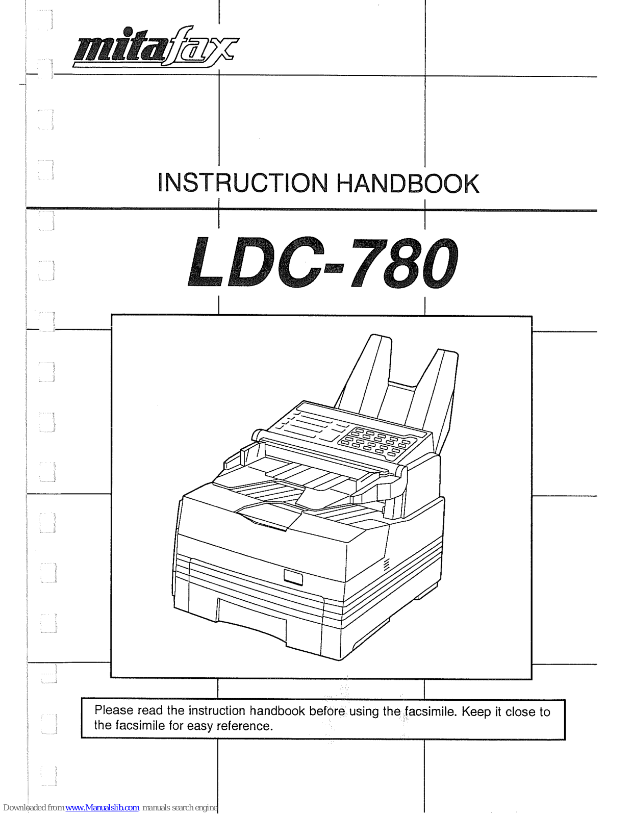 Mita LDC-780 Instructions Manual - ManualMachine.com