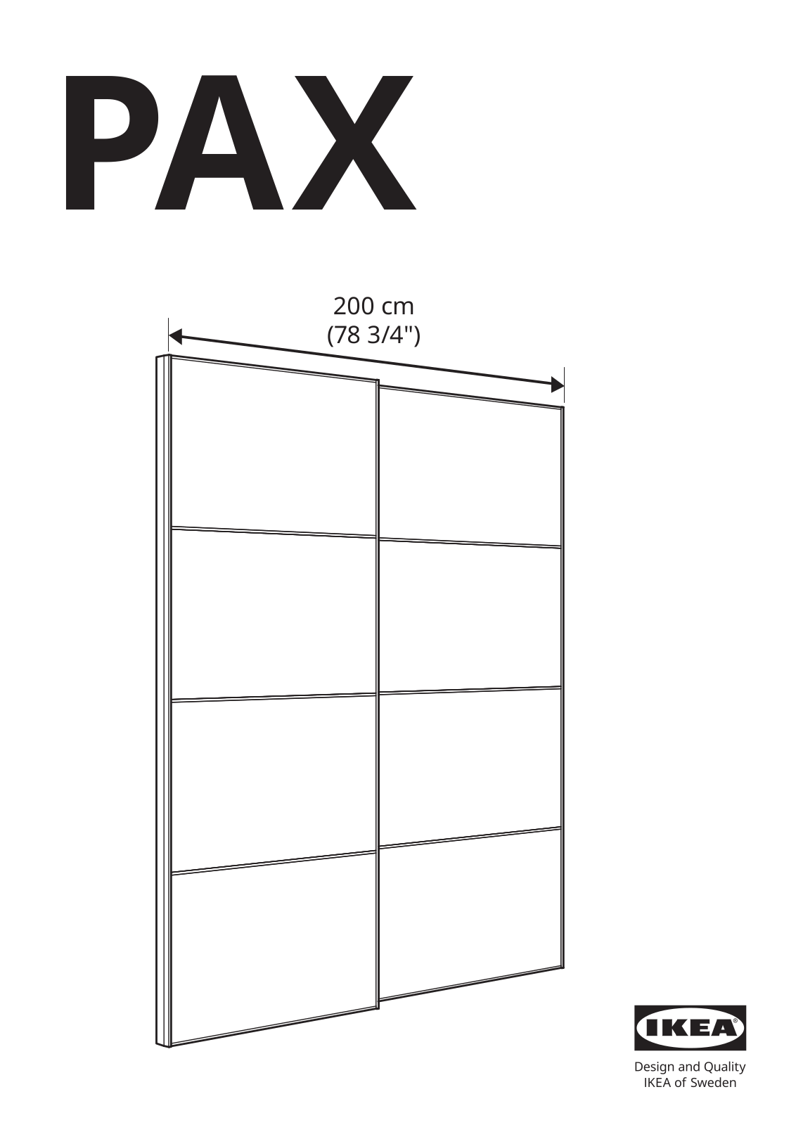 IKEA Pax User Manual