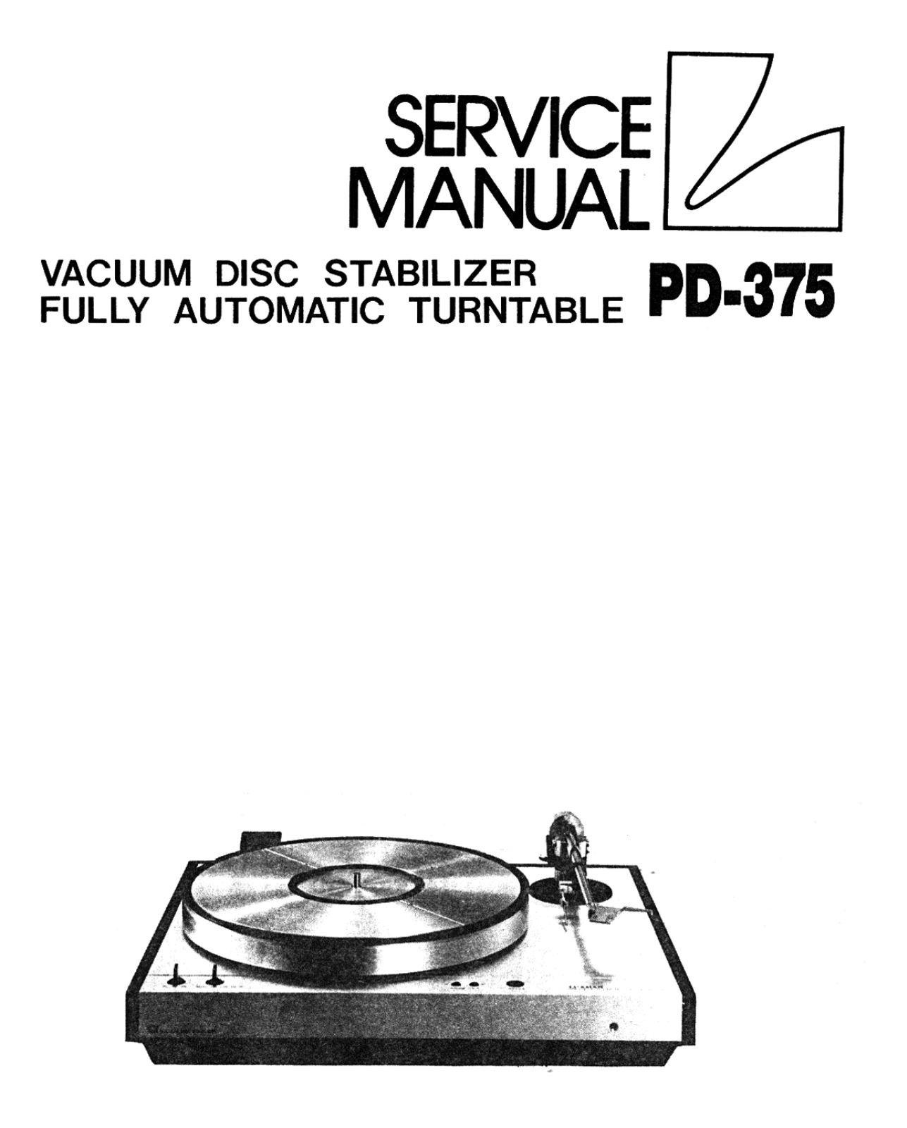 Luxman PD-375 Service manual