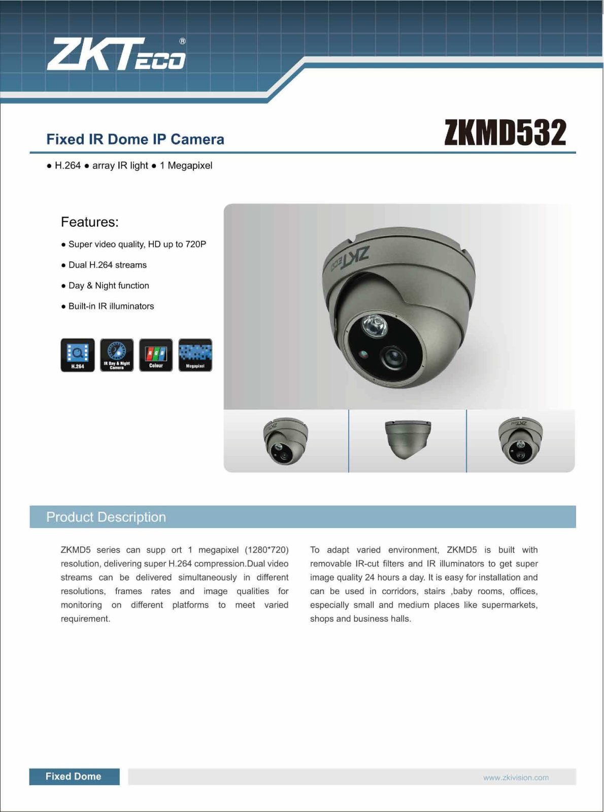 ZKAccess ZKMD532-P Specsheet