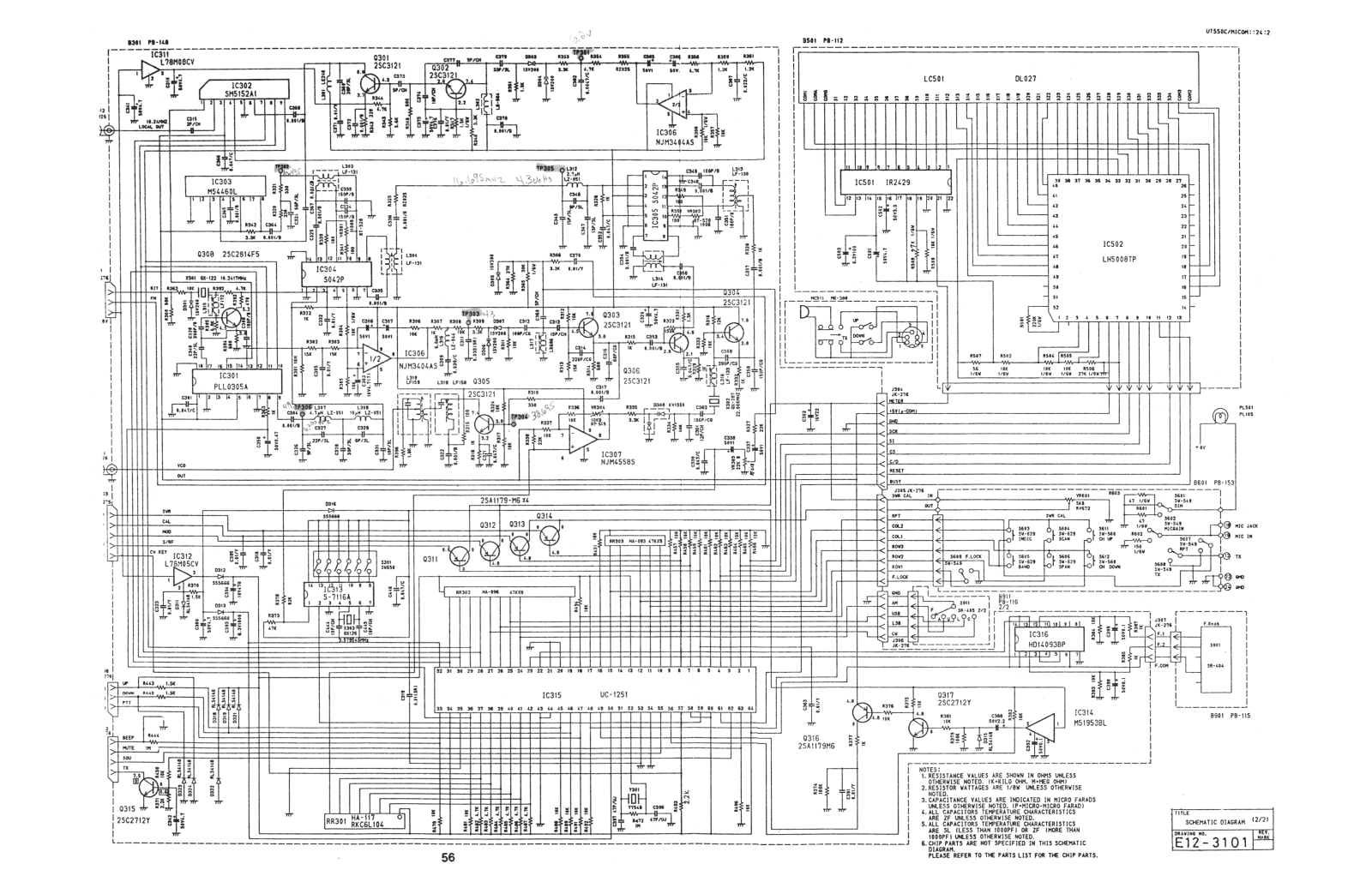 President HR 2510, HR2600 Schematics